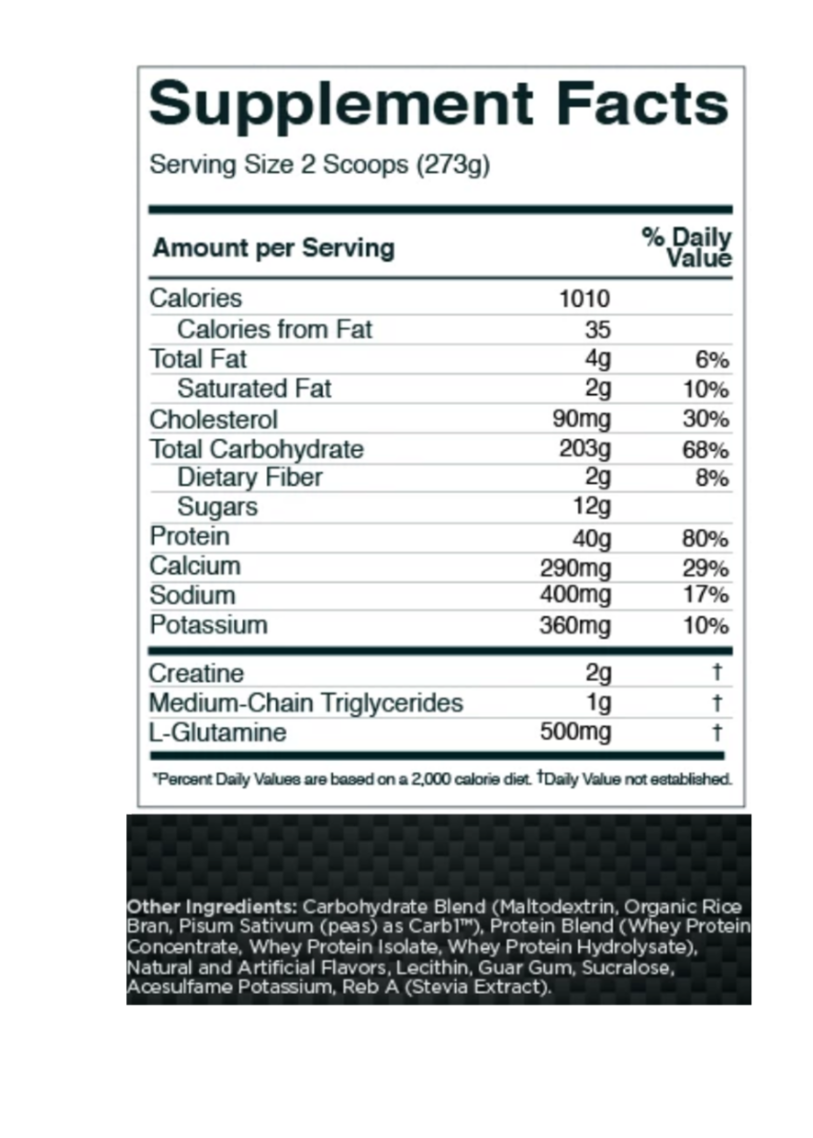 RULE1 MASS GAINER RULE1 12LB
