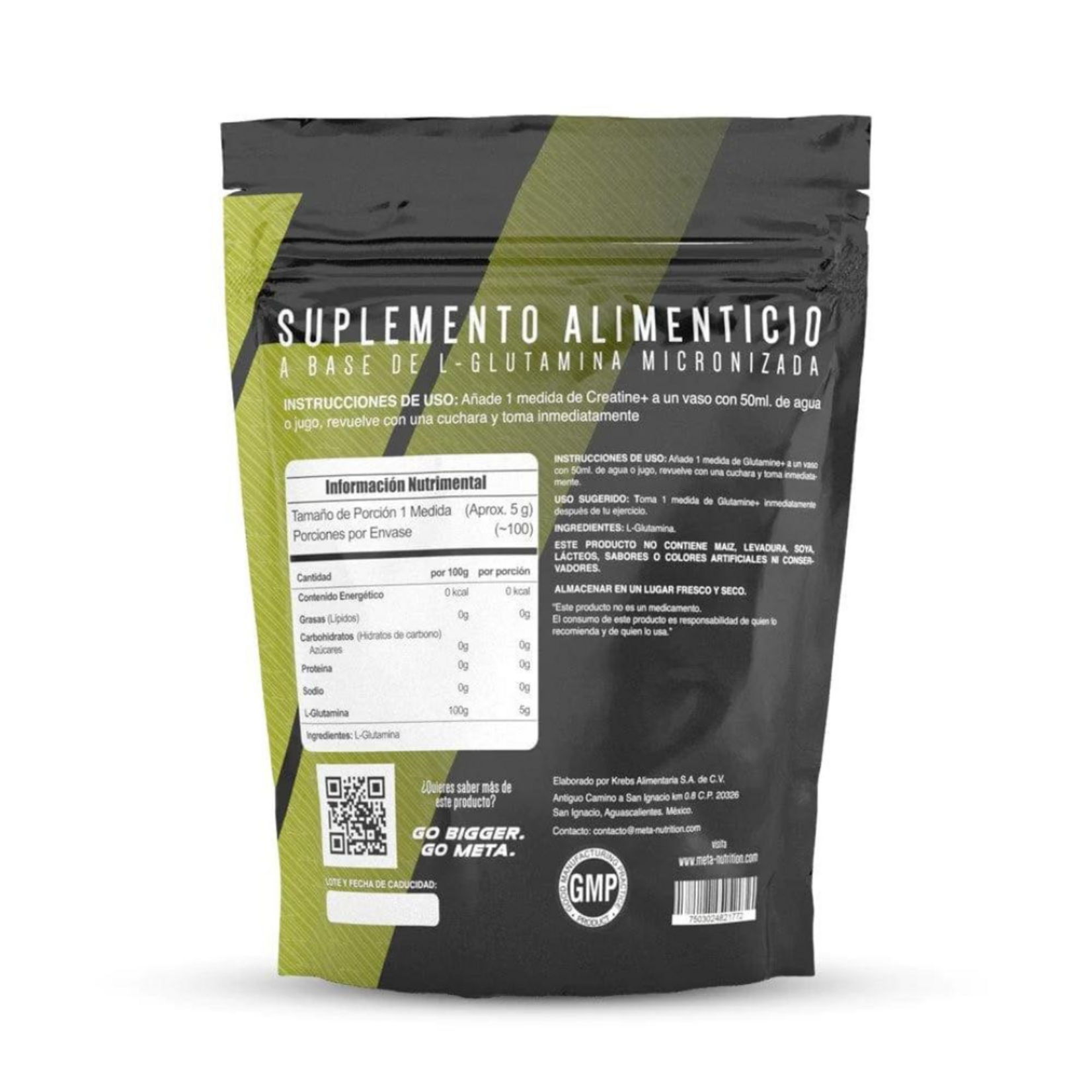 META NUTRITION GLUTAMINA 100SV META NUTRITION