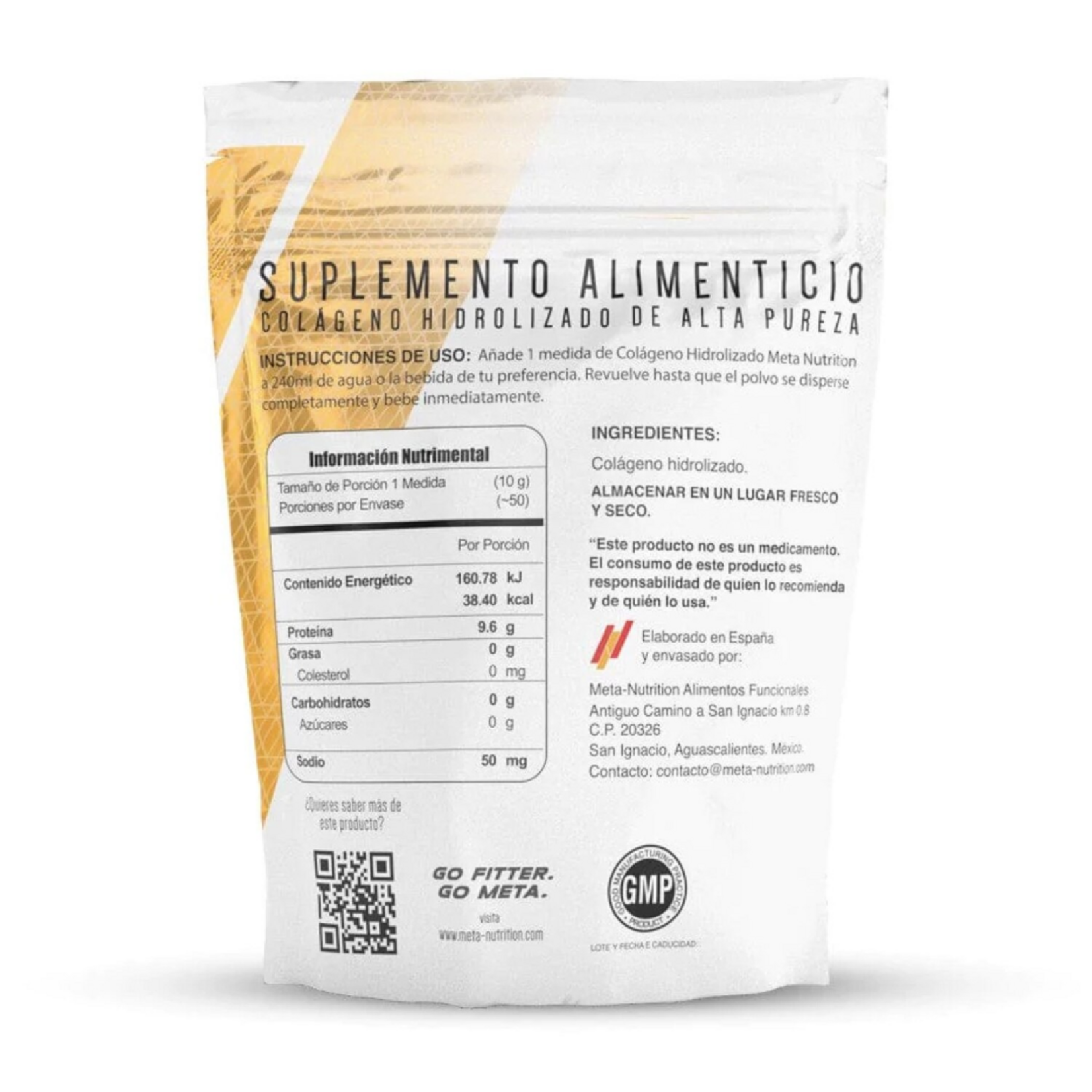 META NUTRITION COLLAGENO HIDROLIZADO META NUTRITION 50SV