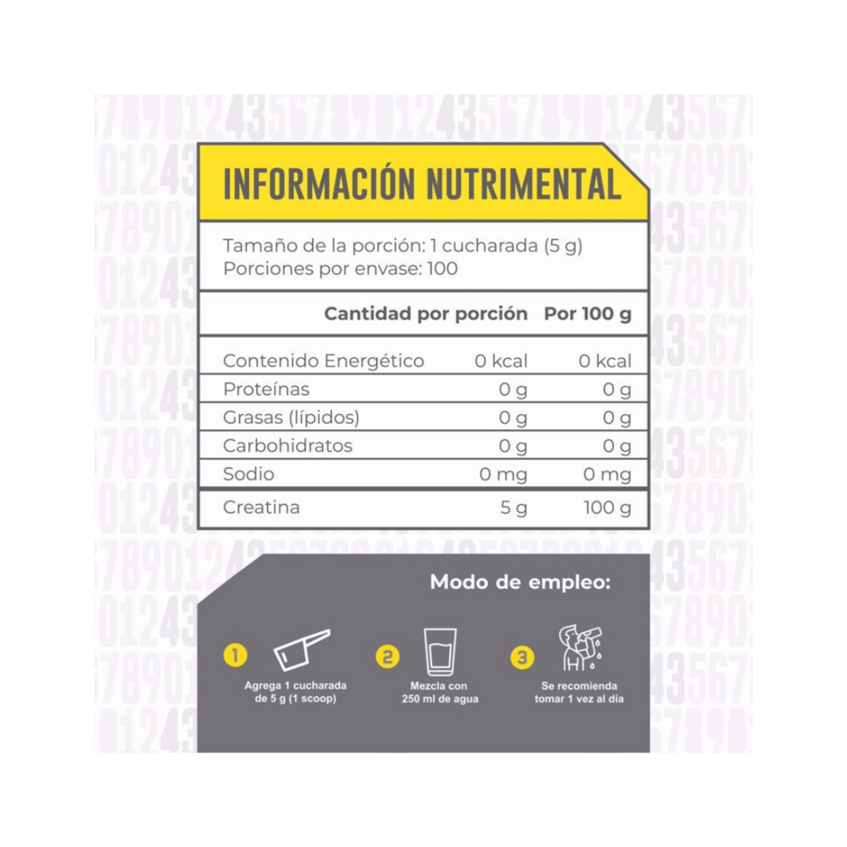 43 SUPPLEMENTS 100% CREATINA 43 SUPPLEMENTS 500GR 100SV