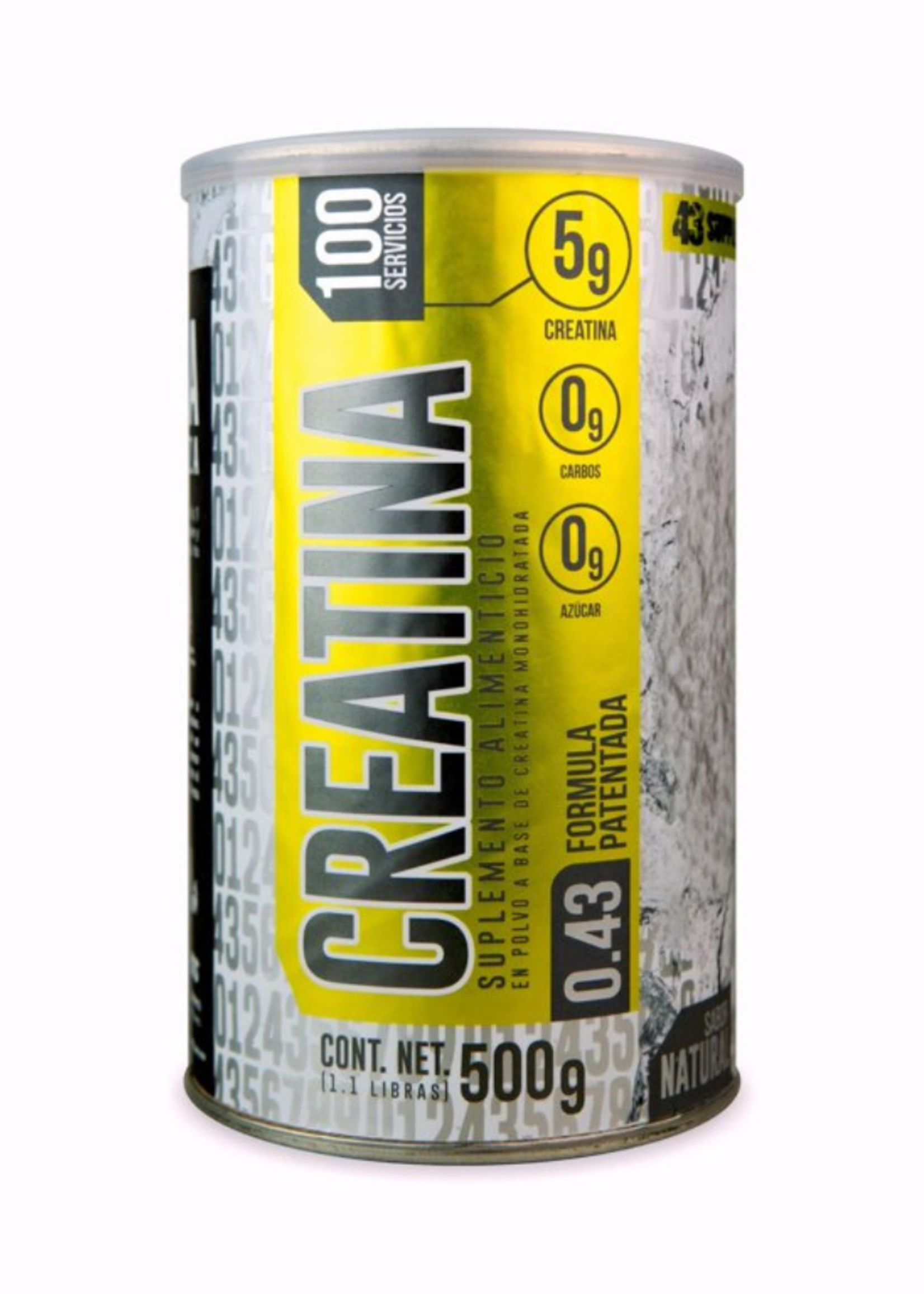 43 SUPPLEMENTS 100% CREATINA 43 SUPS 100SV