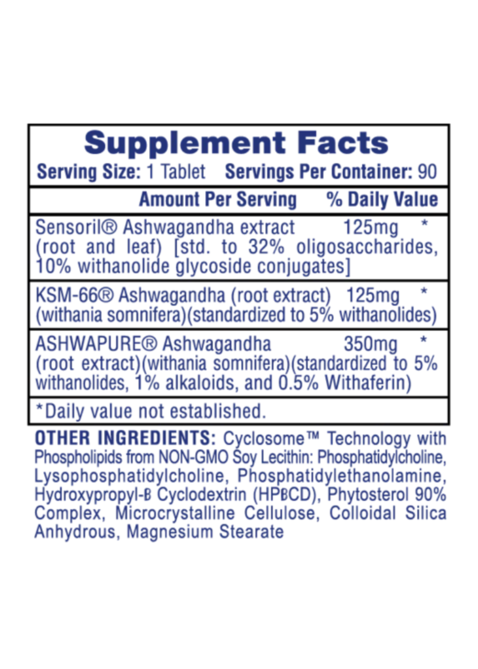 HI TECH ASHWAGANDHA HI TECH 90TABS