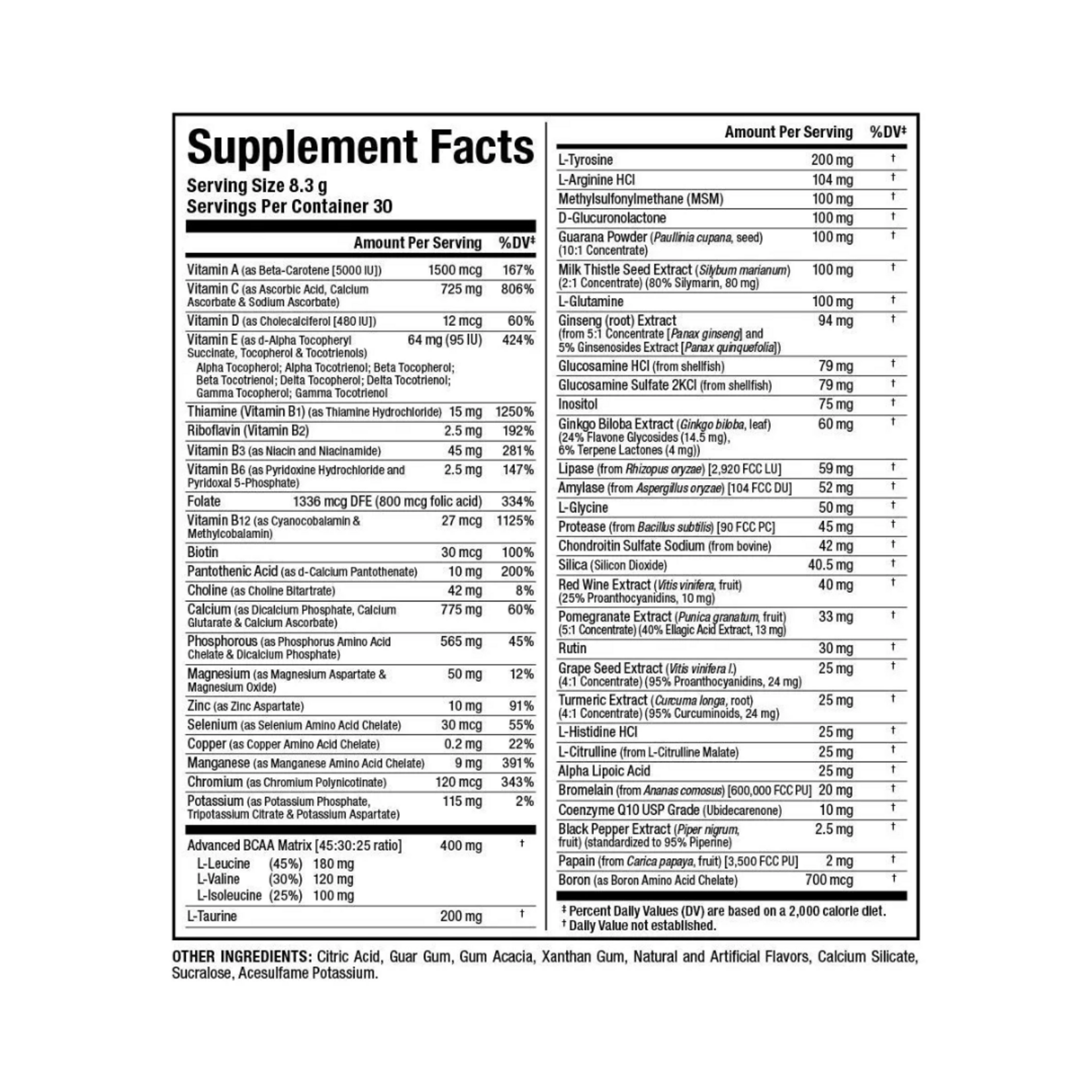 ALLMAX VITASTACK POWDER ALLMAX 30SV