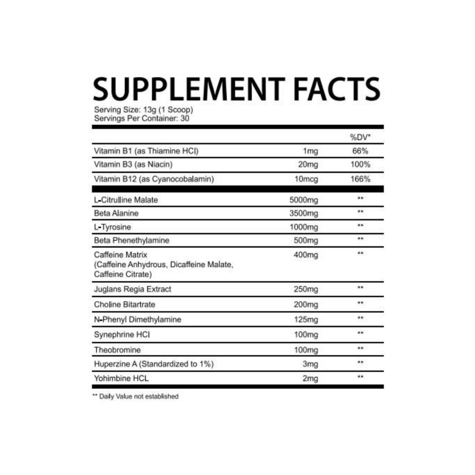 MAD HOUSE INNOVATIONS CHAOTIC RGE PRE-WORKOUT 30SV