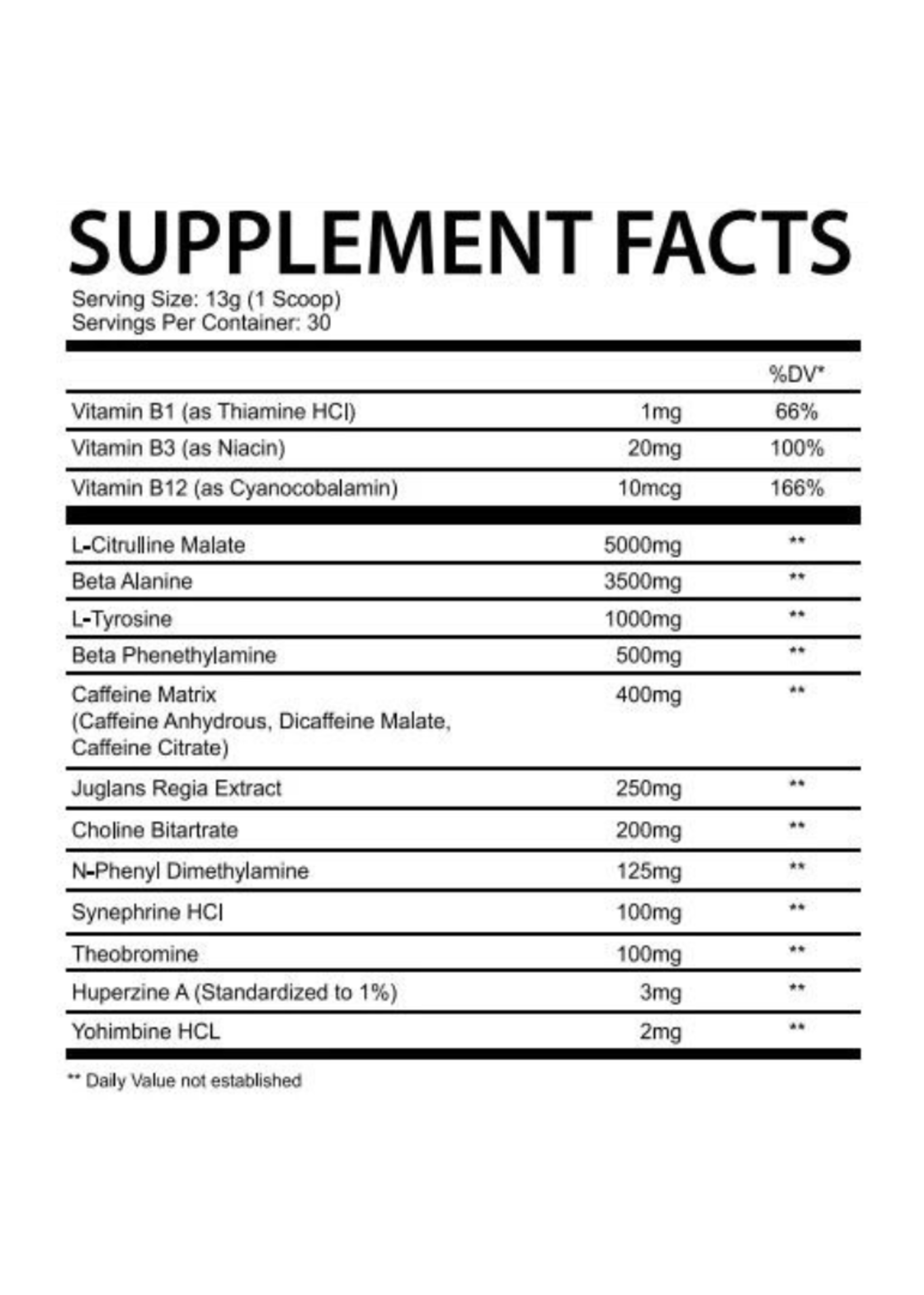 MAD HOUSE INNOVATIONS CHAOTIC RGE PRE-WORKOUT 30SV