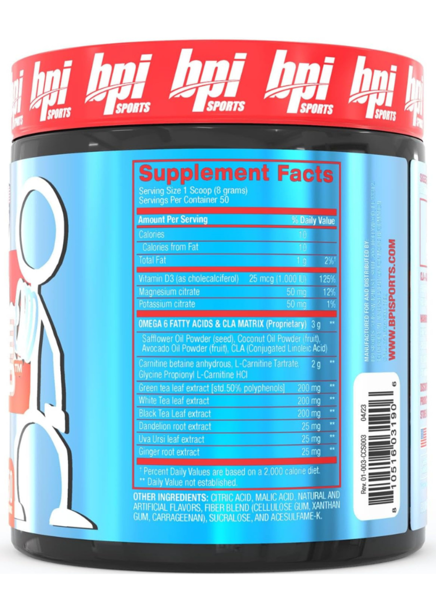 BPI SPORTS CLA + CARNITNA SHREDDED BPI 50SV