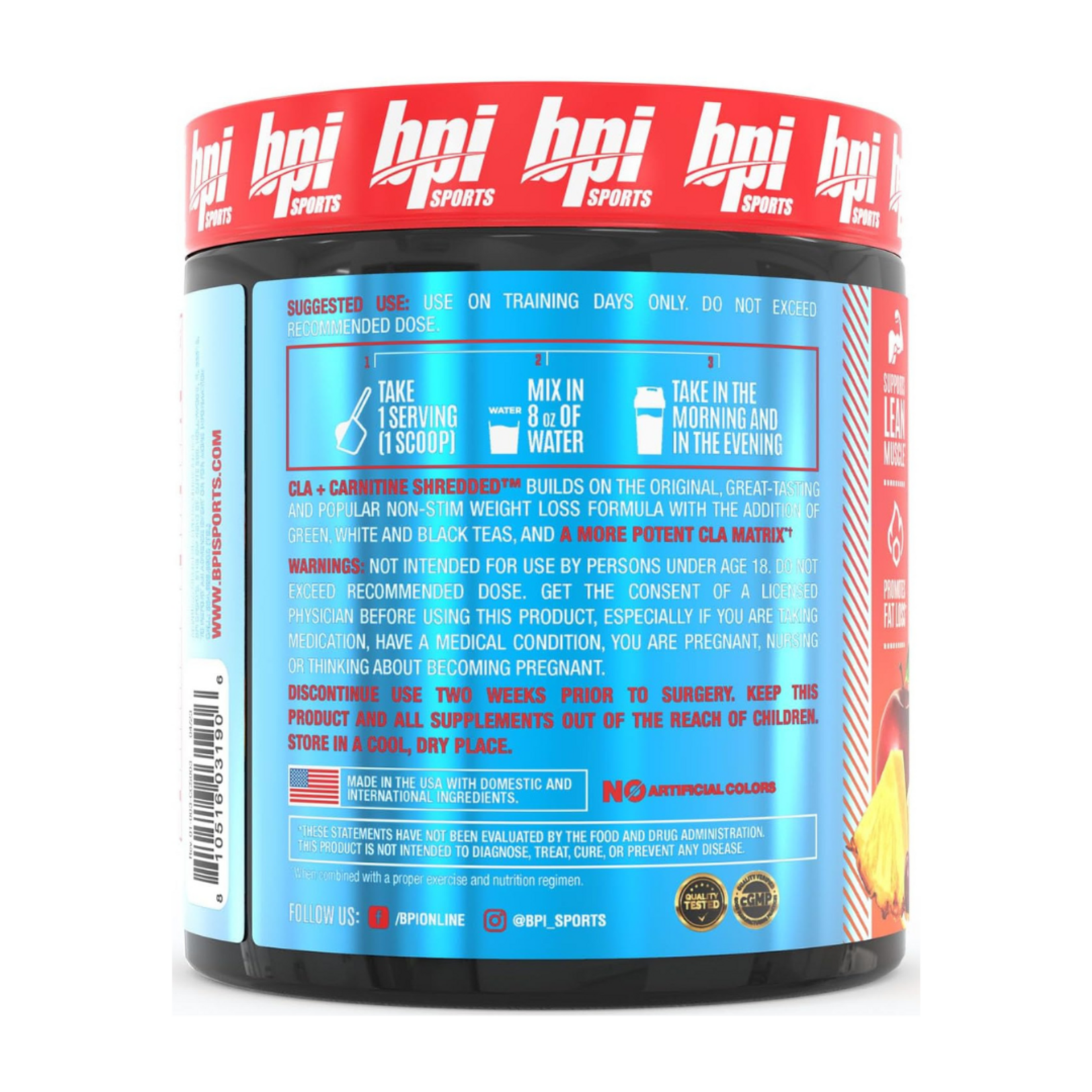 BPI SPORTS CLA + CARNITNA SHREDDED BPI SPORTS 50SV