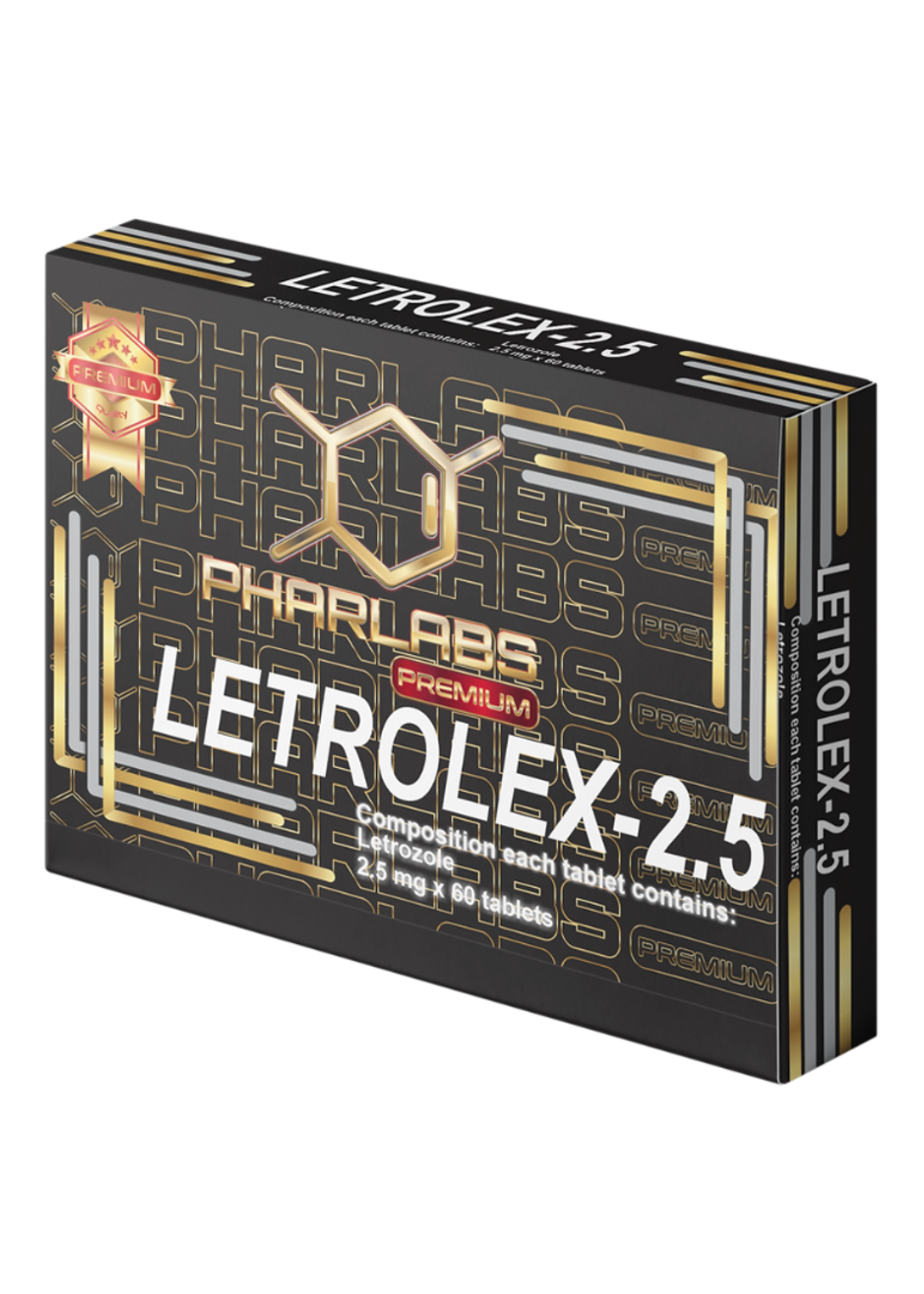 PHAR LABS PREMIUM LETROLEX 2.5(LETROZOL) PHAR LABS PREMIUM 2.5MG 60TABS
