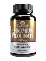 WINDMILL CHROMIUM PICOLINATE 500MG 60CT WINDMILL