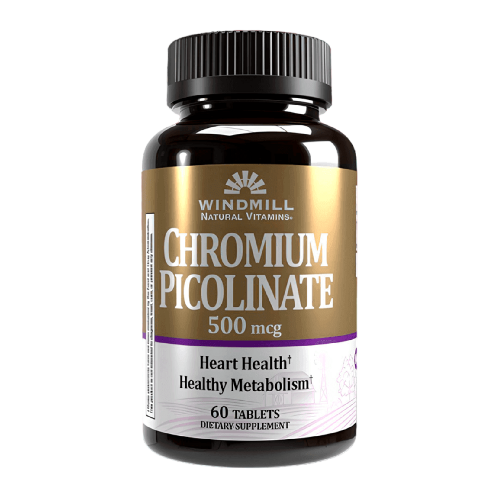 WINDMILL CHROMIUM PICOLINATE 500MG 60CT WINDMILL