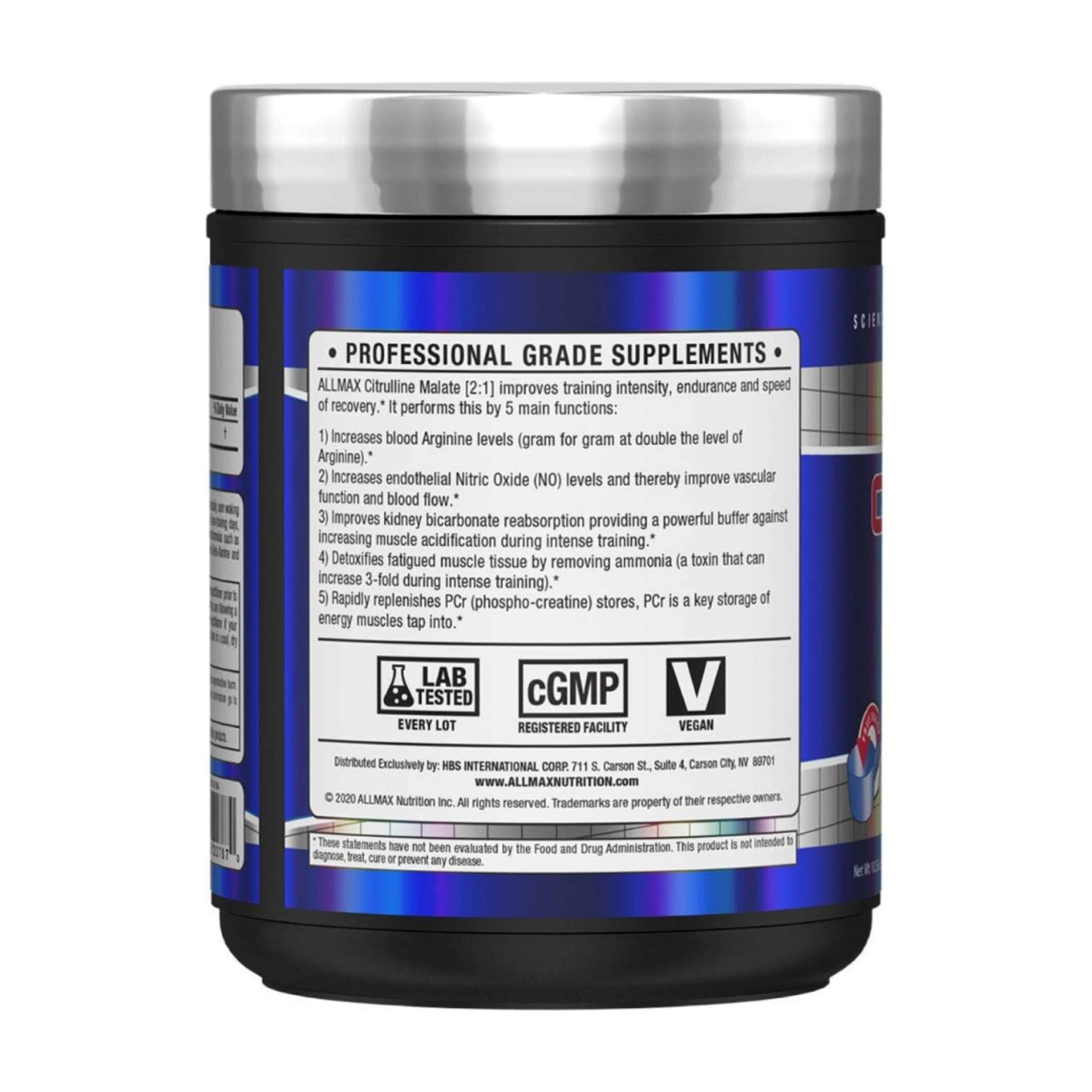 ALLMAX CITRULINA ALLMAX  300GR 150SV