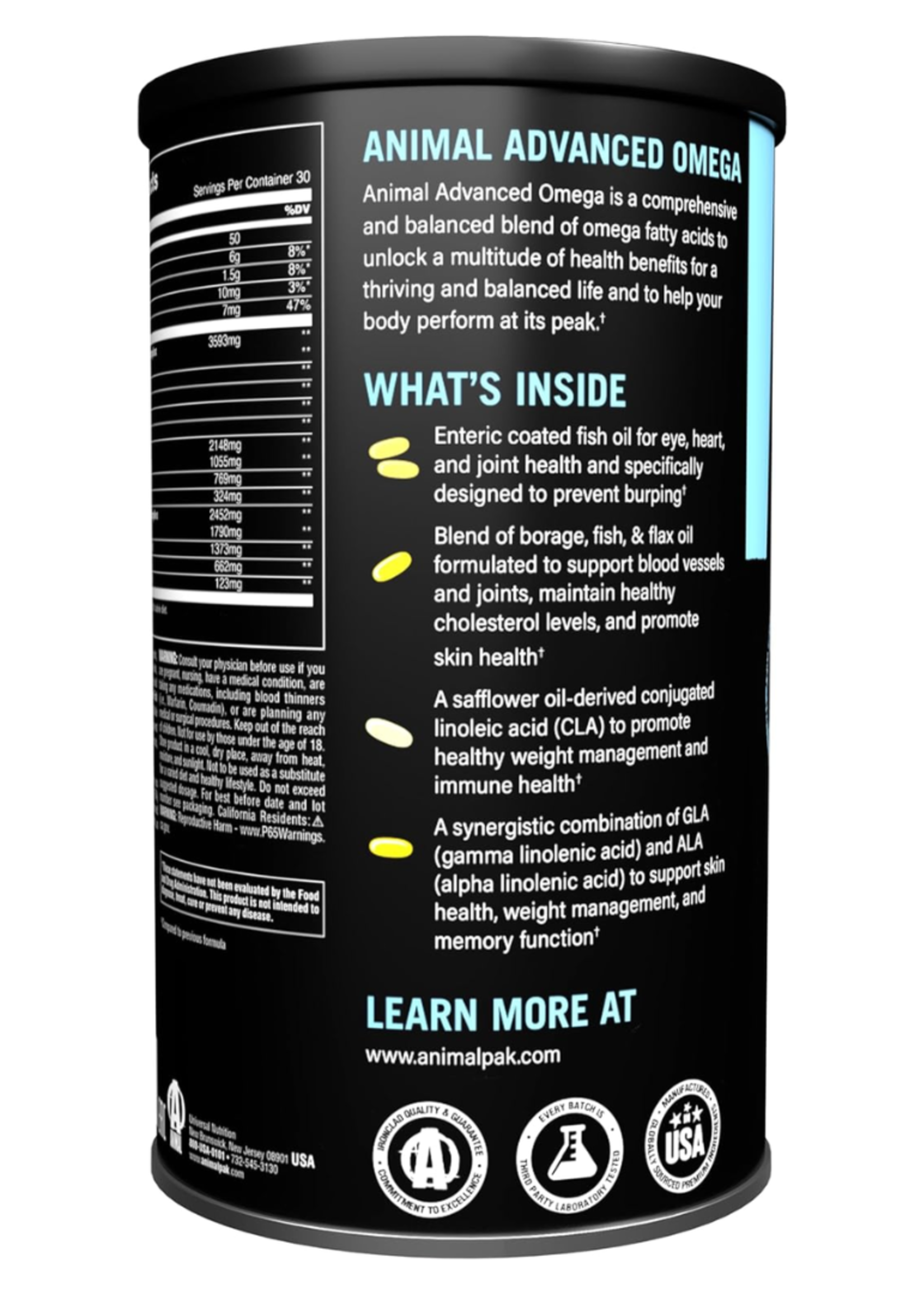 UNIVERSAL ANIMAL OMEGA UNIVERSAL 30 PAKS