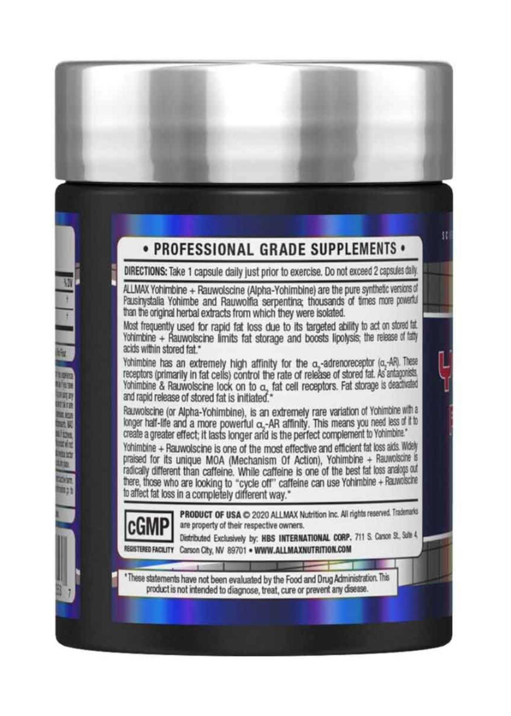 ALLMAX YOHIMBINE ALLMAX 60CT