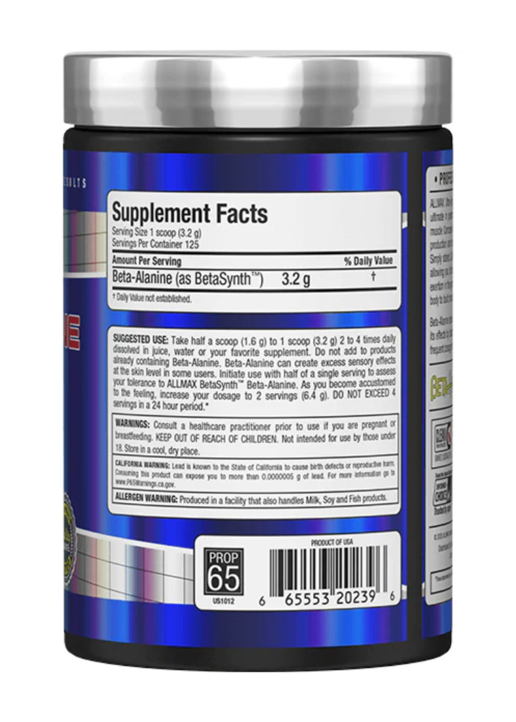 ALLMAX BETA ALANINA ALLMAX 400GR