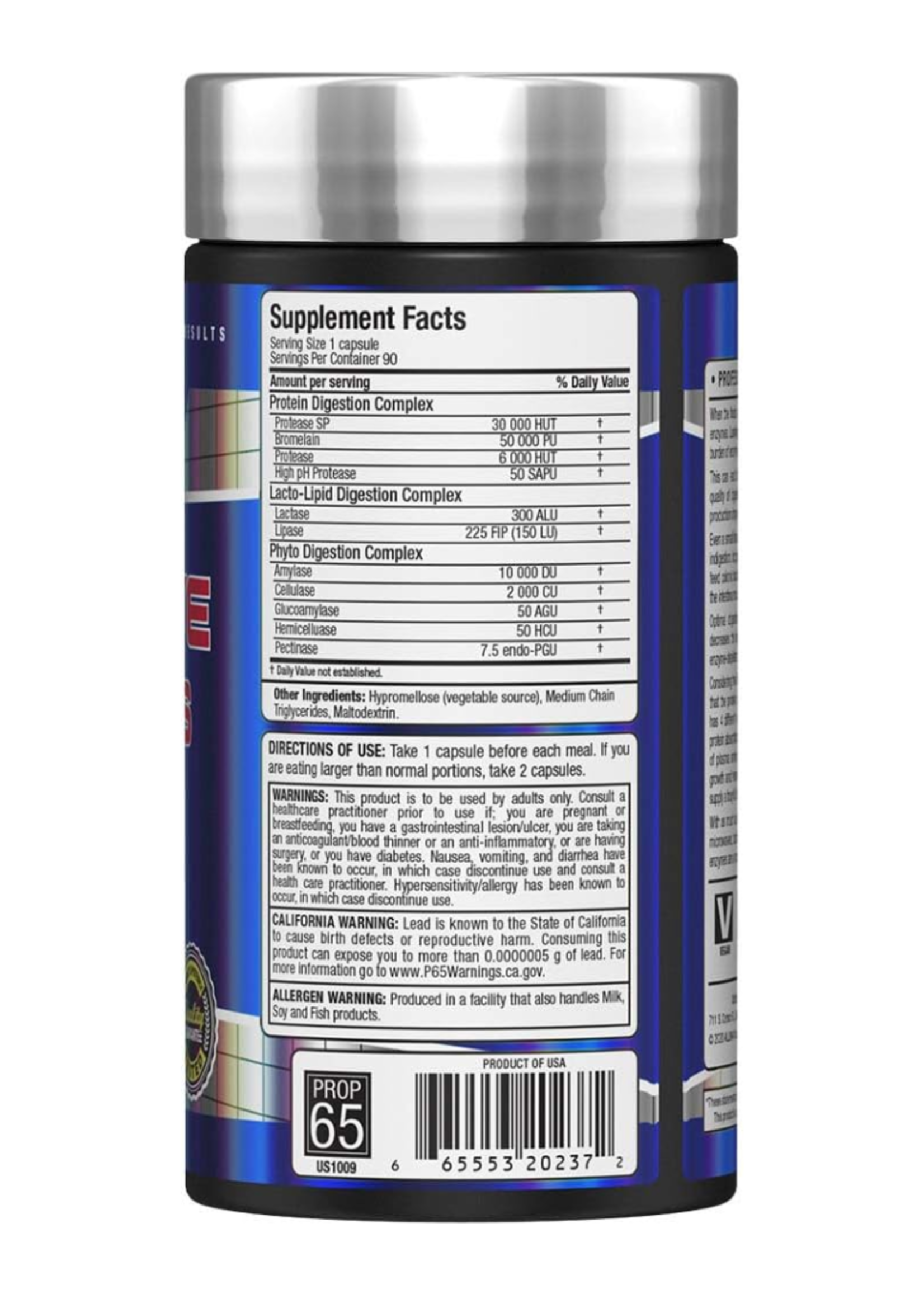 ALLMAX DIGESTIVE ENZYMES ALLMAX 90CT