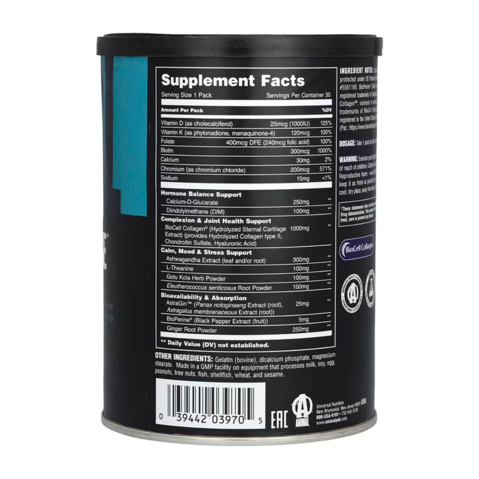 UNIVERSAL ANIM POWER BALANCE WOMENS WELLNES UNIVERSAL 30 PACKS