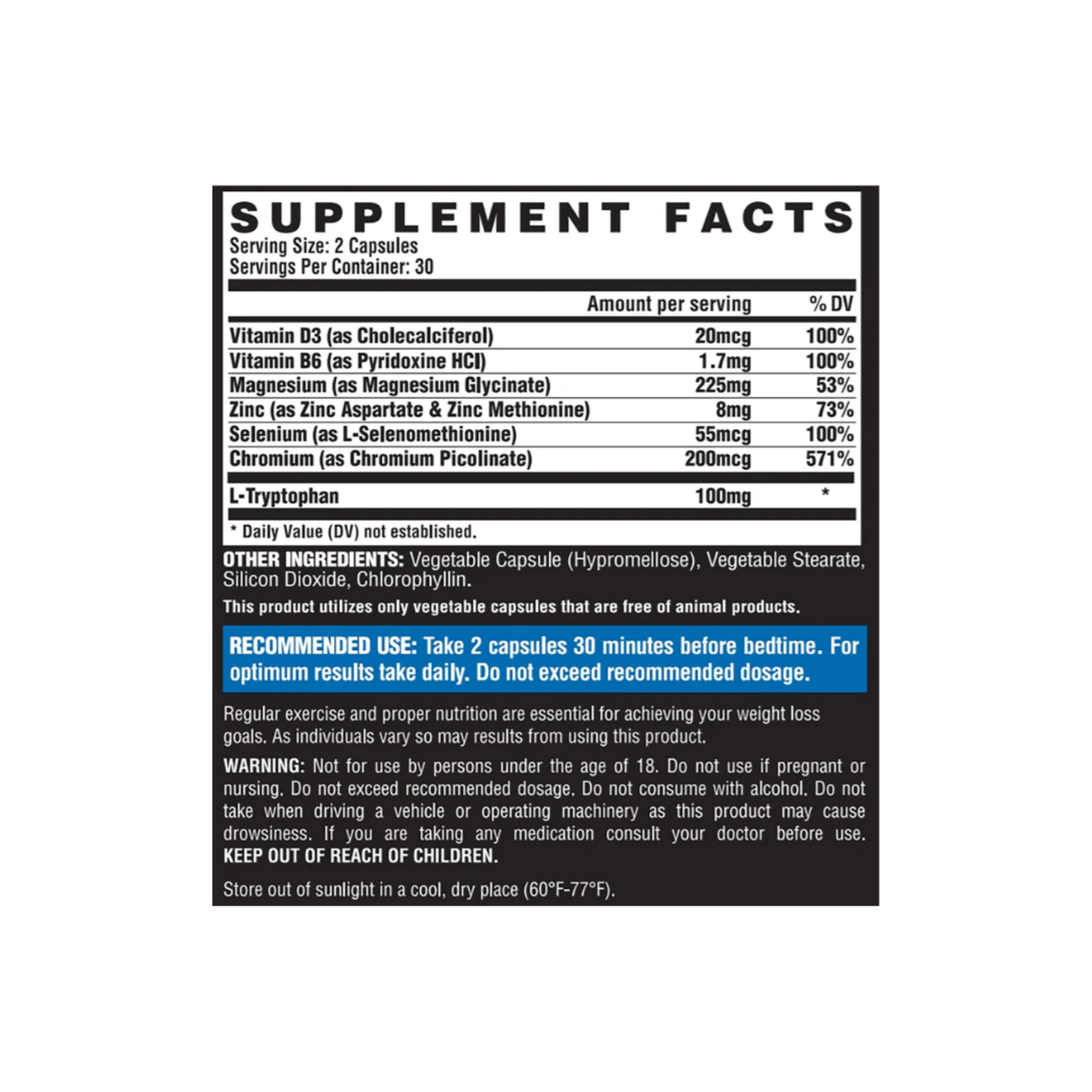 NUTREX LIPO 6 BLACK UC NIGHT TIME 30CT NUTREX