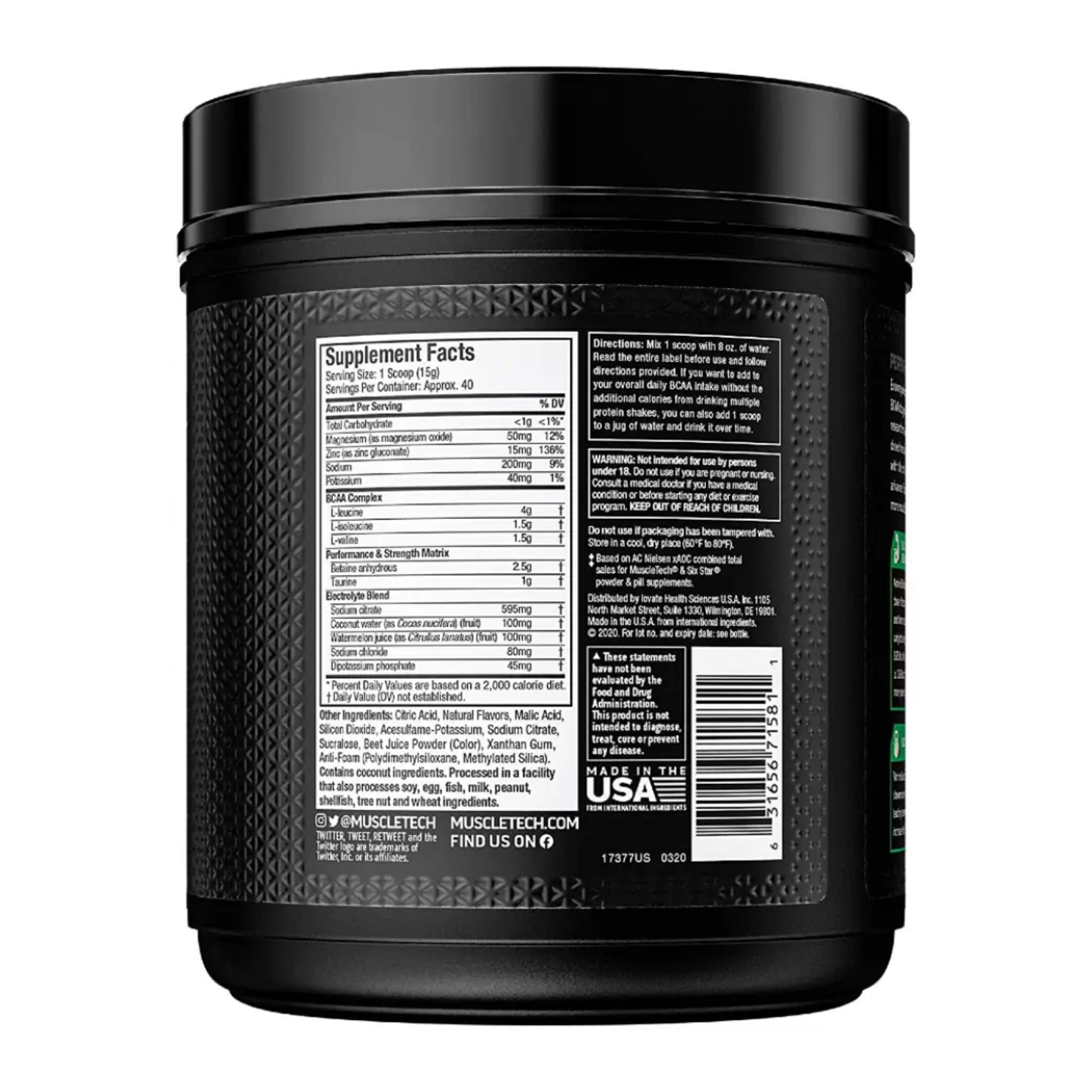 MUSCLE TECH AMINO BUILD 40SV MUSCLE TECH