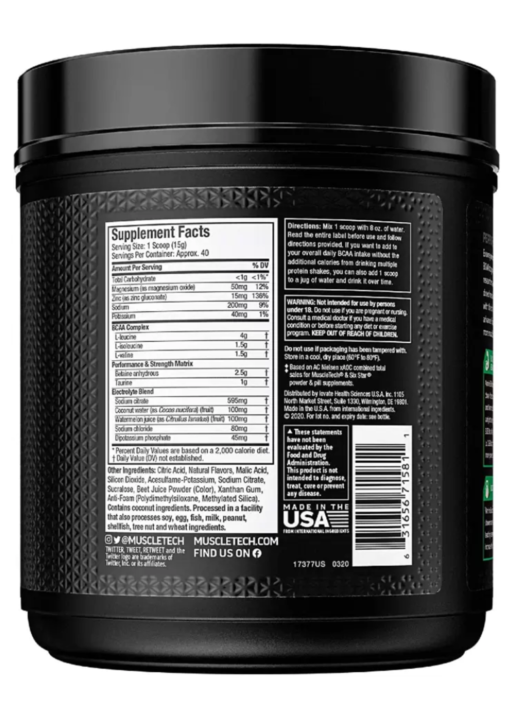 MUSCLE TECH AMINO BUILD 40SV MUSCLE TECH