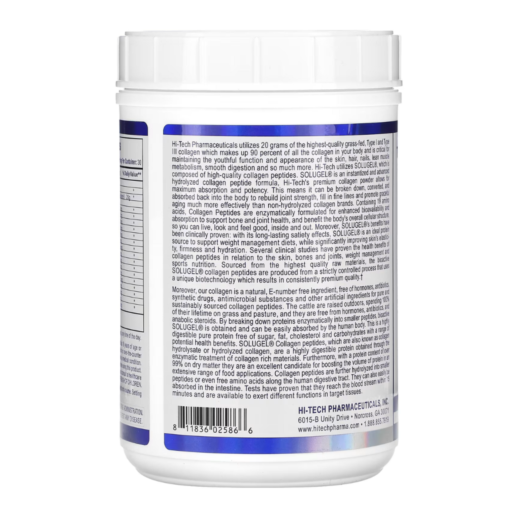 HI TECH COLLAGEN PEPTIDES HI TECH 30SV