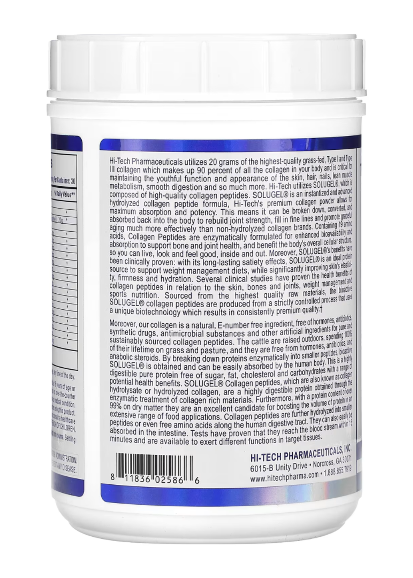 HI TECH COLLAGEN PEPTIDES HI TECH 30SV