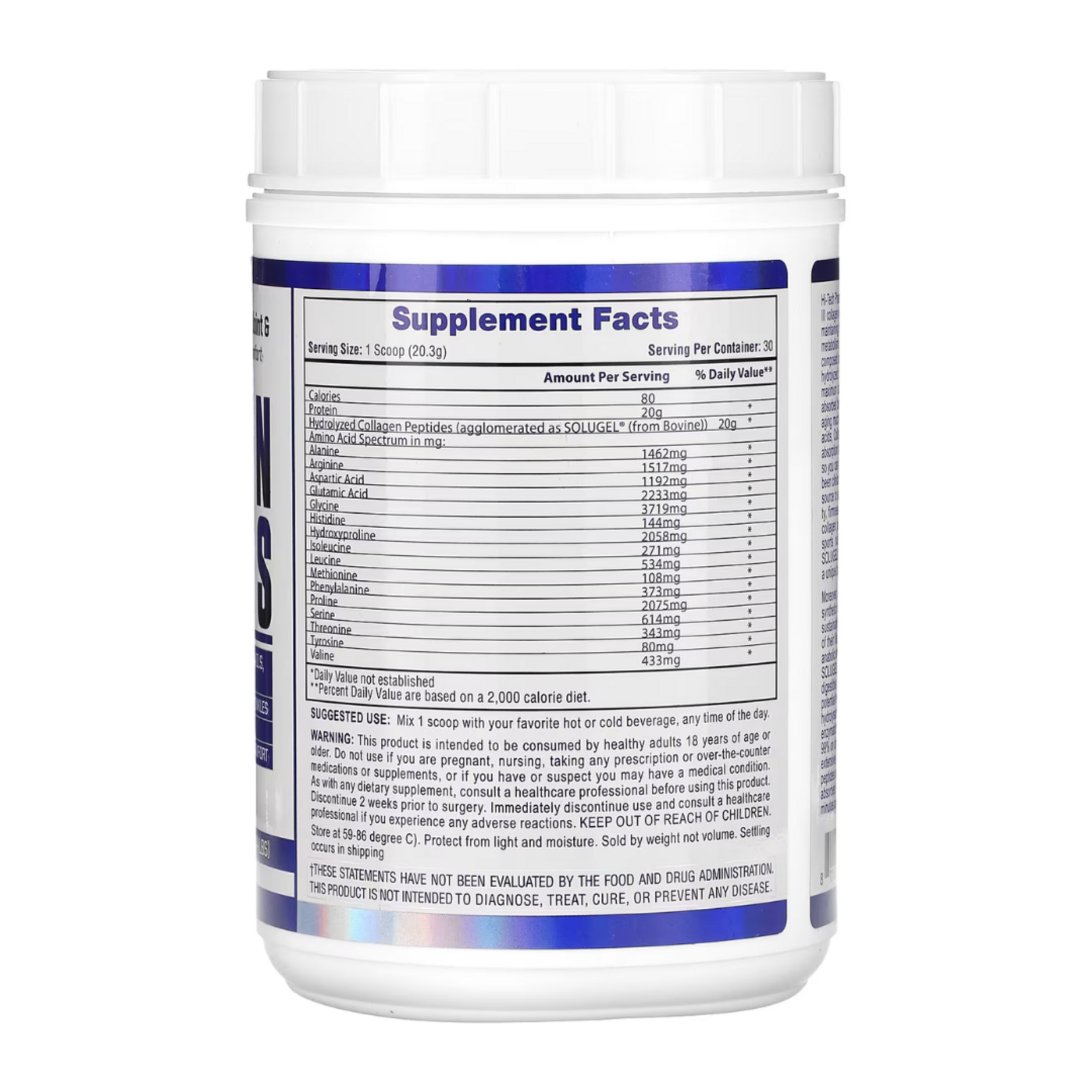 HI TECH COLLAGEN PEPTIDES HI TECH 30SV