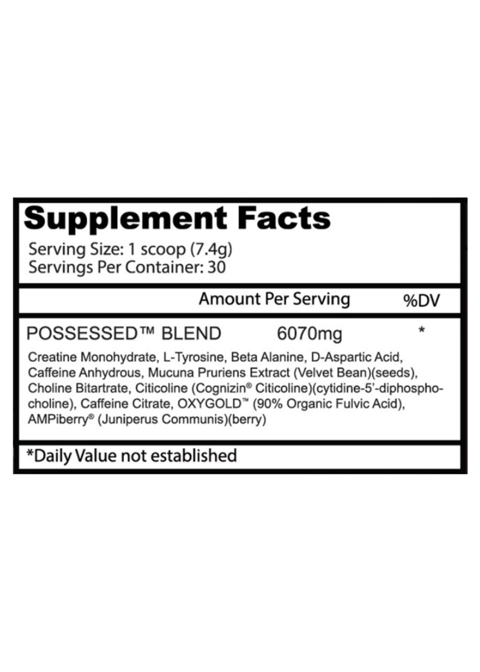 INSANE LABZ POSSESED 222GR INSANE LABS