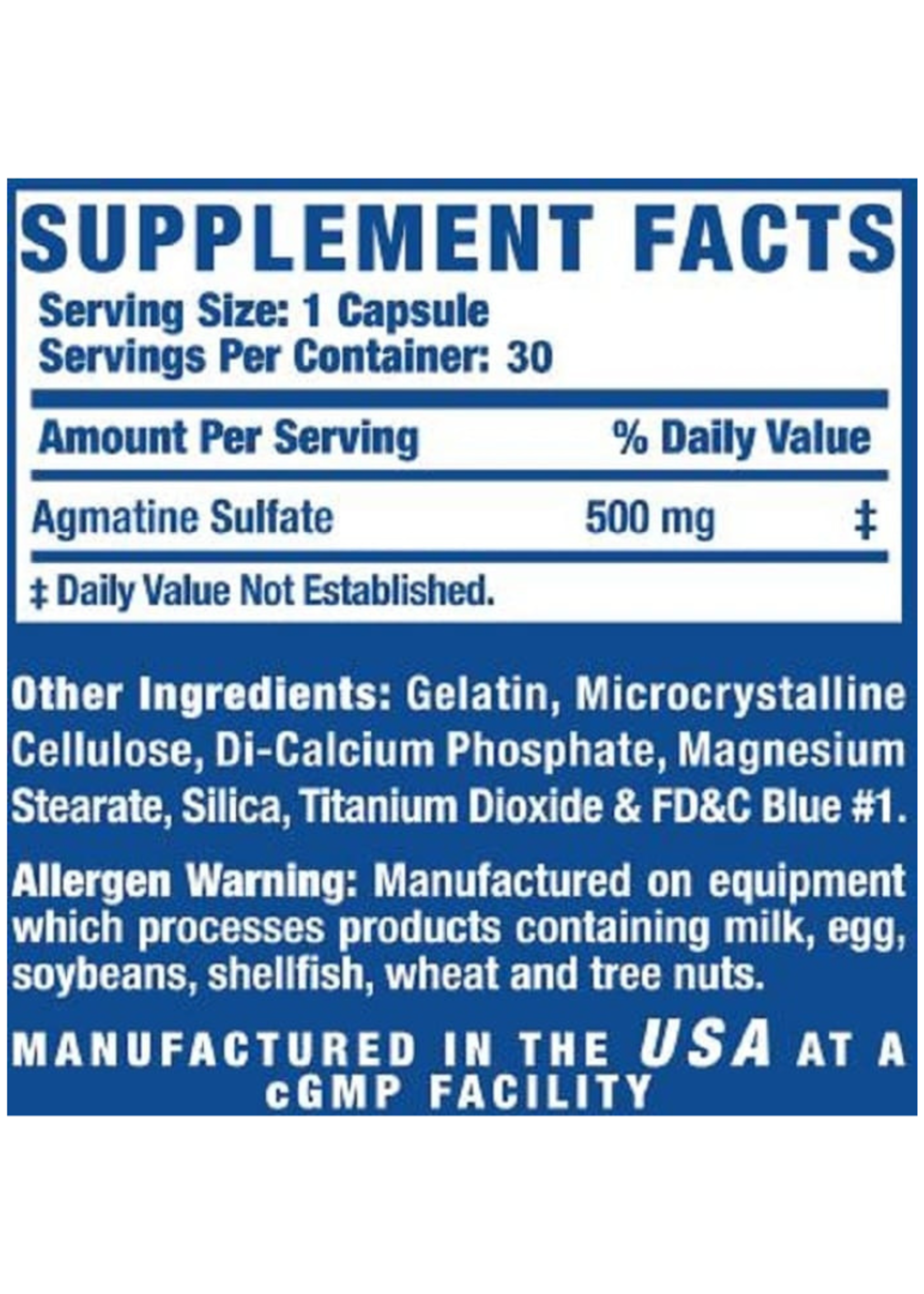 RONNIE COLEMAN AGMATINE SULFATE RONNIE COLEMAN 30SV