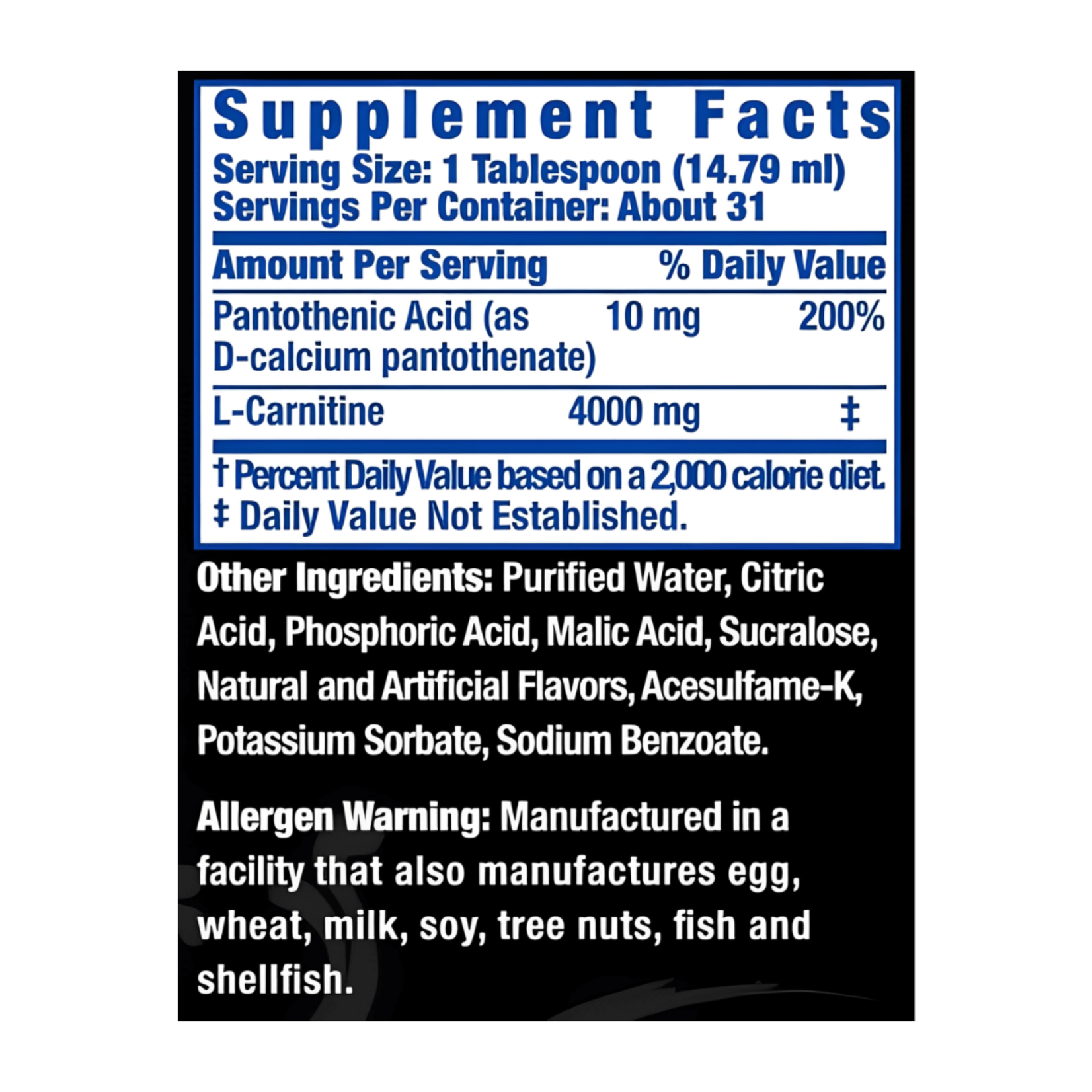 RONNIE COLEMAN CARNITINA LIQ 4000 RONNIE COLEMAN