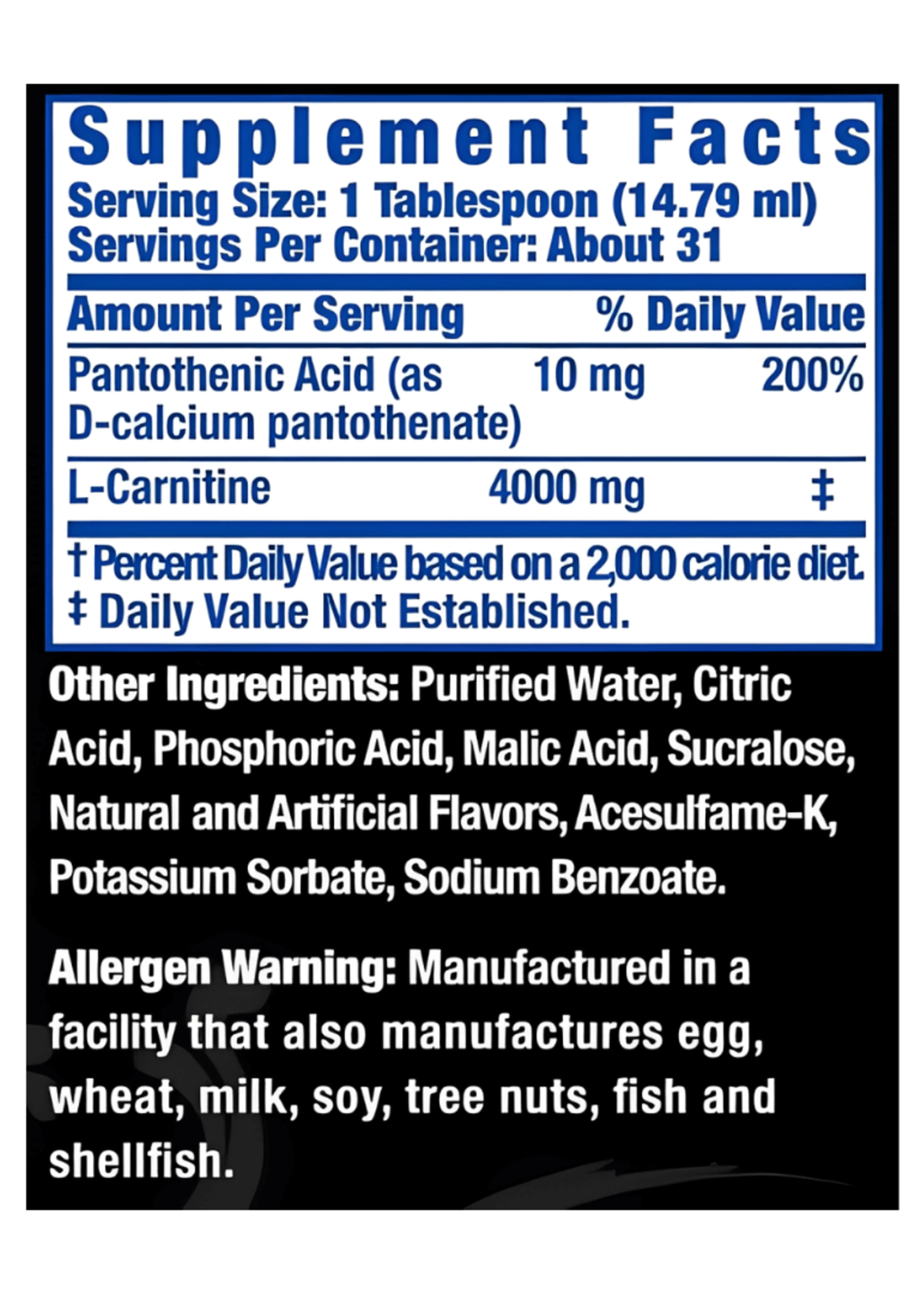 RONNIE COLEMAN CARNITINA LIQ 4000 RONNIE COLEMAN