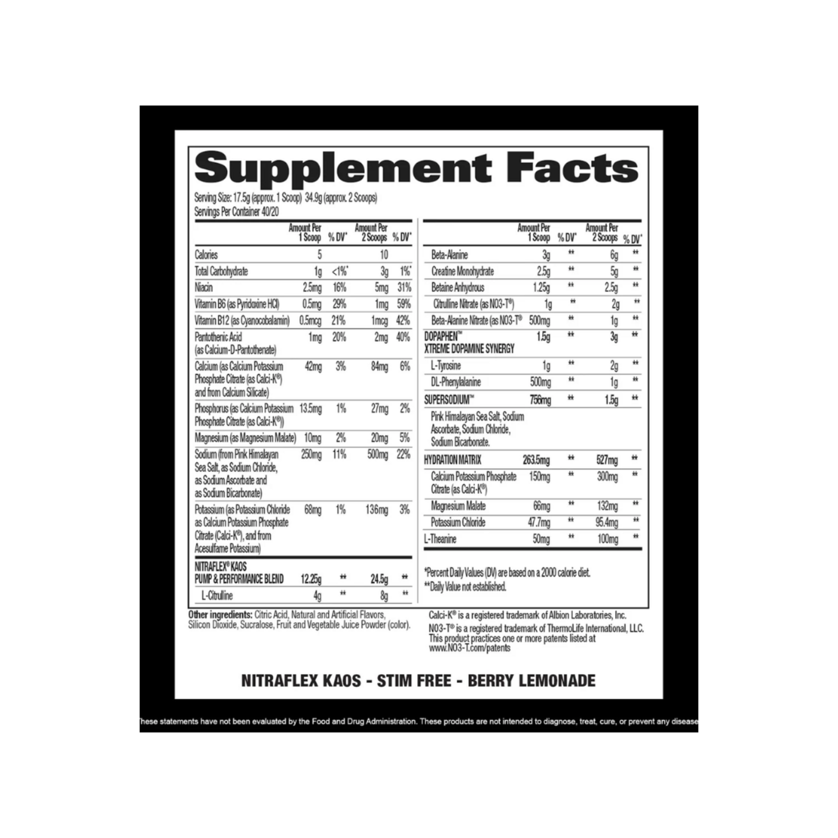 GAT NITRAFLEX KAOS GAT 40SV