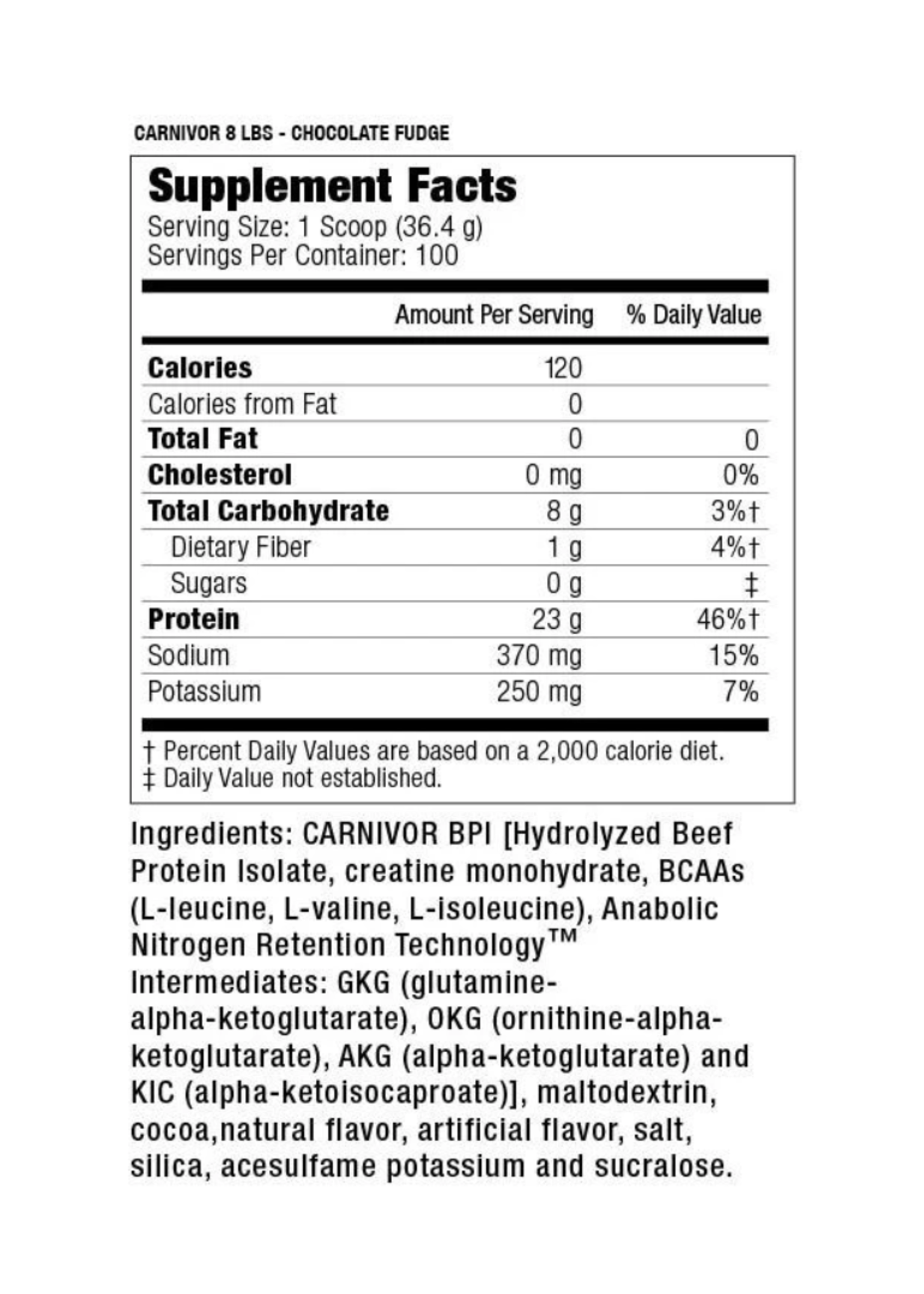 MUSCLE MEDS CARNIVOR 8LB (BOLSA) MUSCLE MEDS