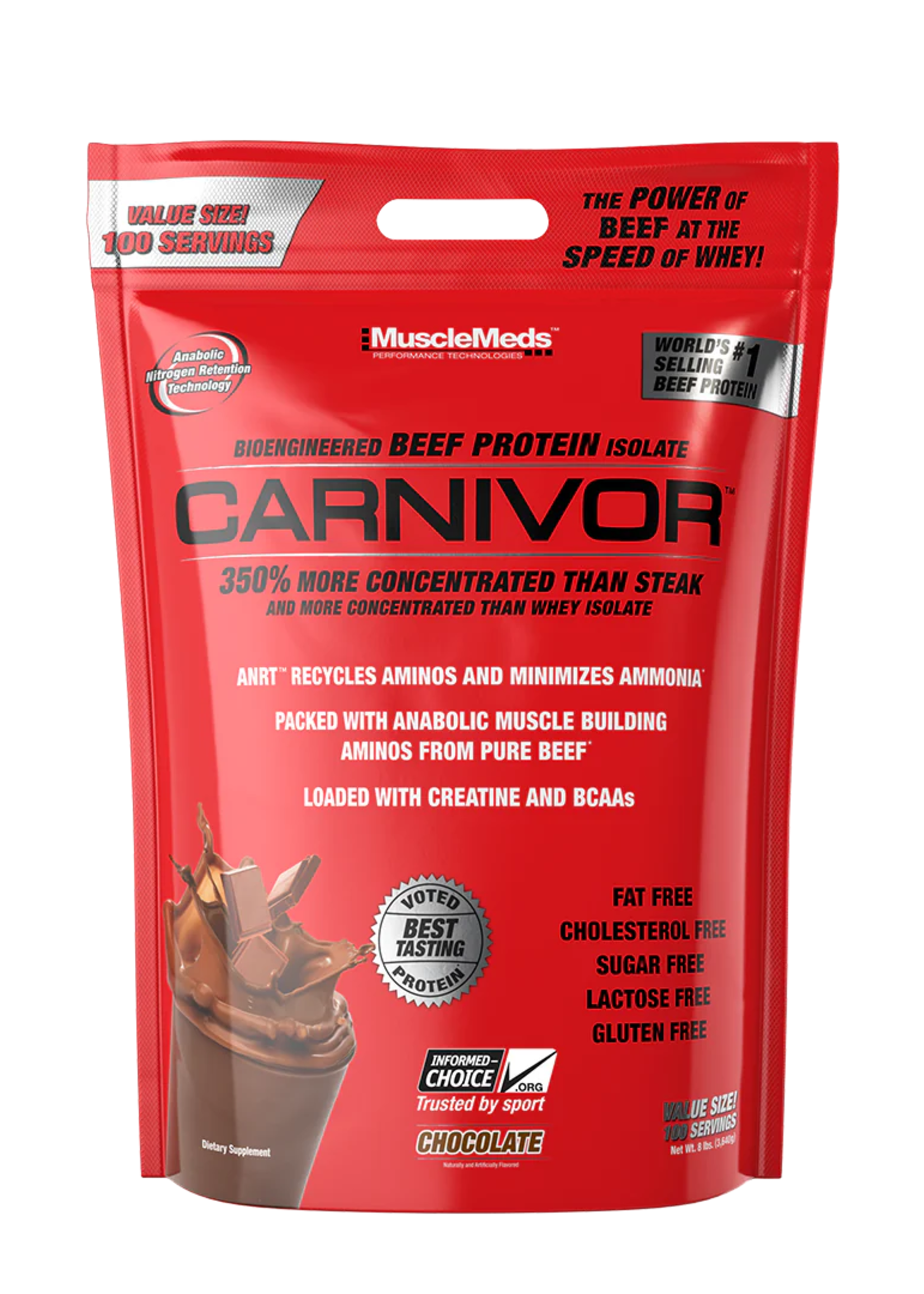 MUSCLE MEDS CARNIVOR 8LB (BOLSA) MUSCLE MEDS