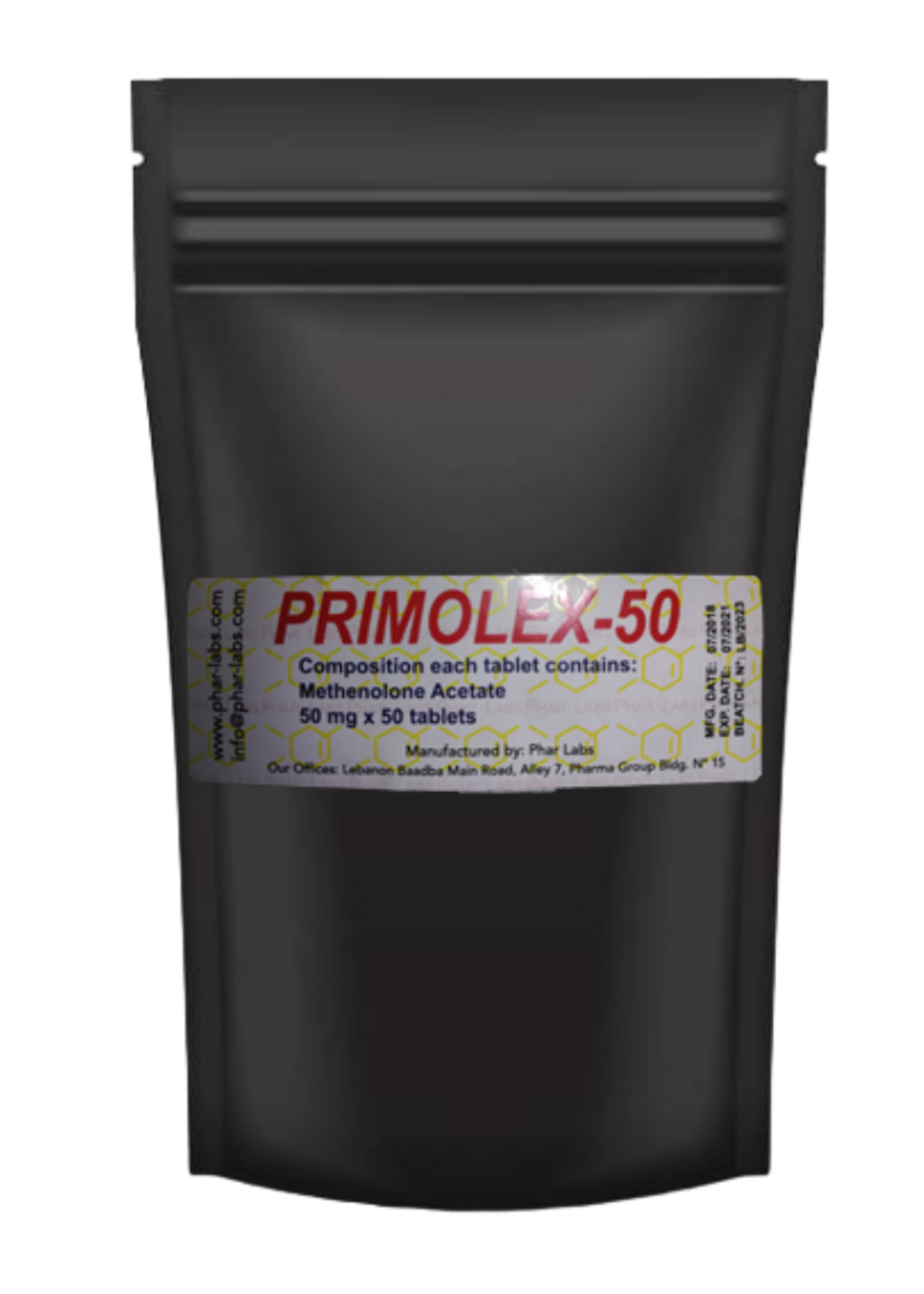 PHAR LABS SILVER PRIMOBOLAN ORAL PHAR LABS SILVER 50MG 50TABS