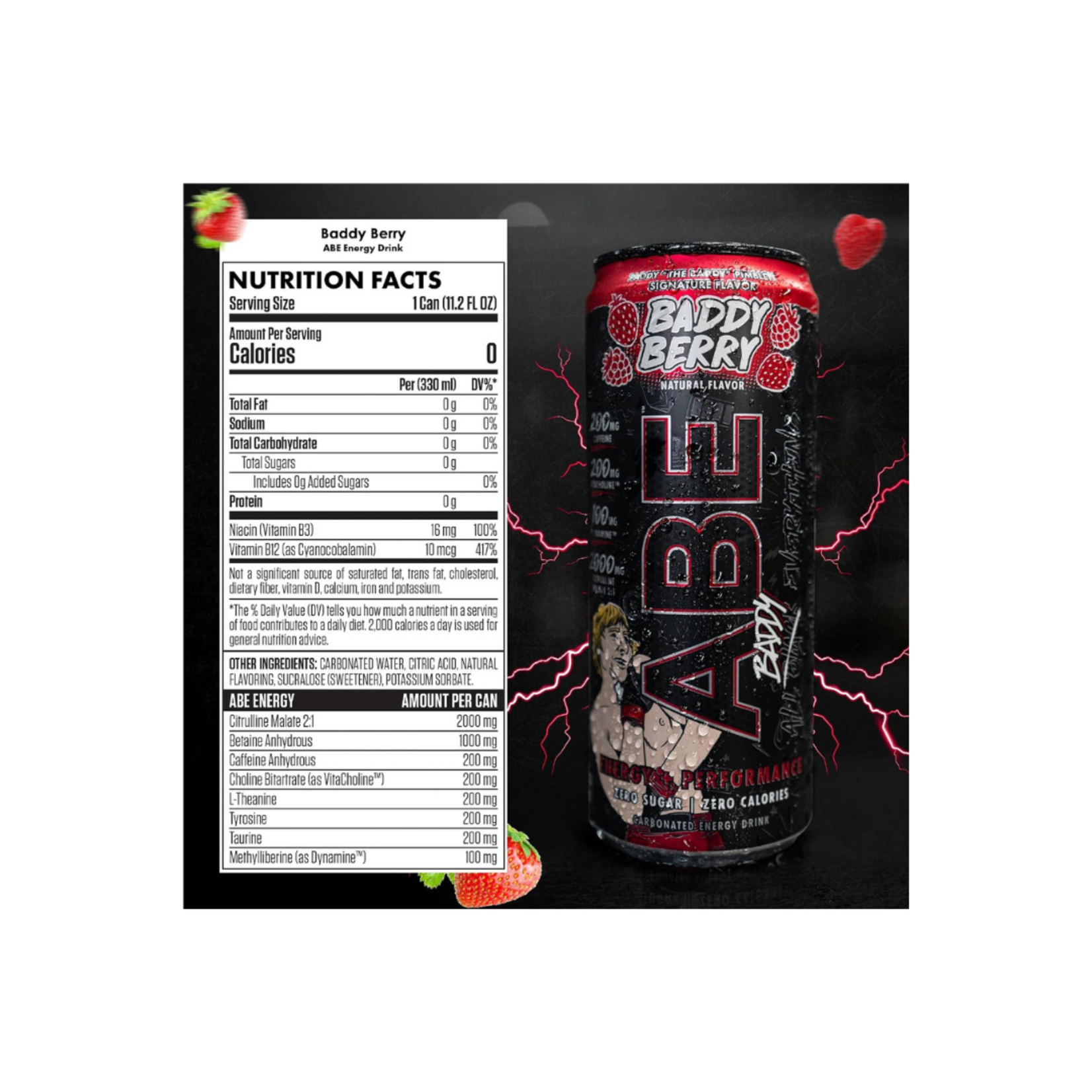 APPLIED NUTRITION ABE RTD ENERGY DRINK APPLIED NUTRITION 11.2 OZ 12PK