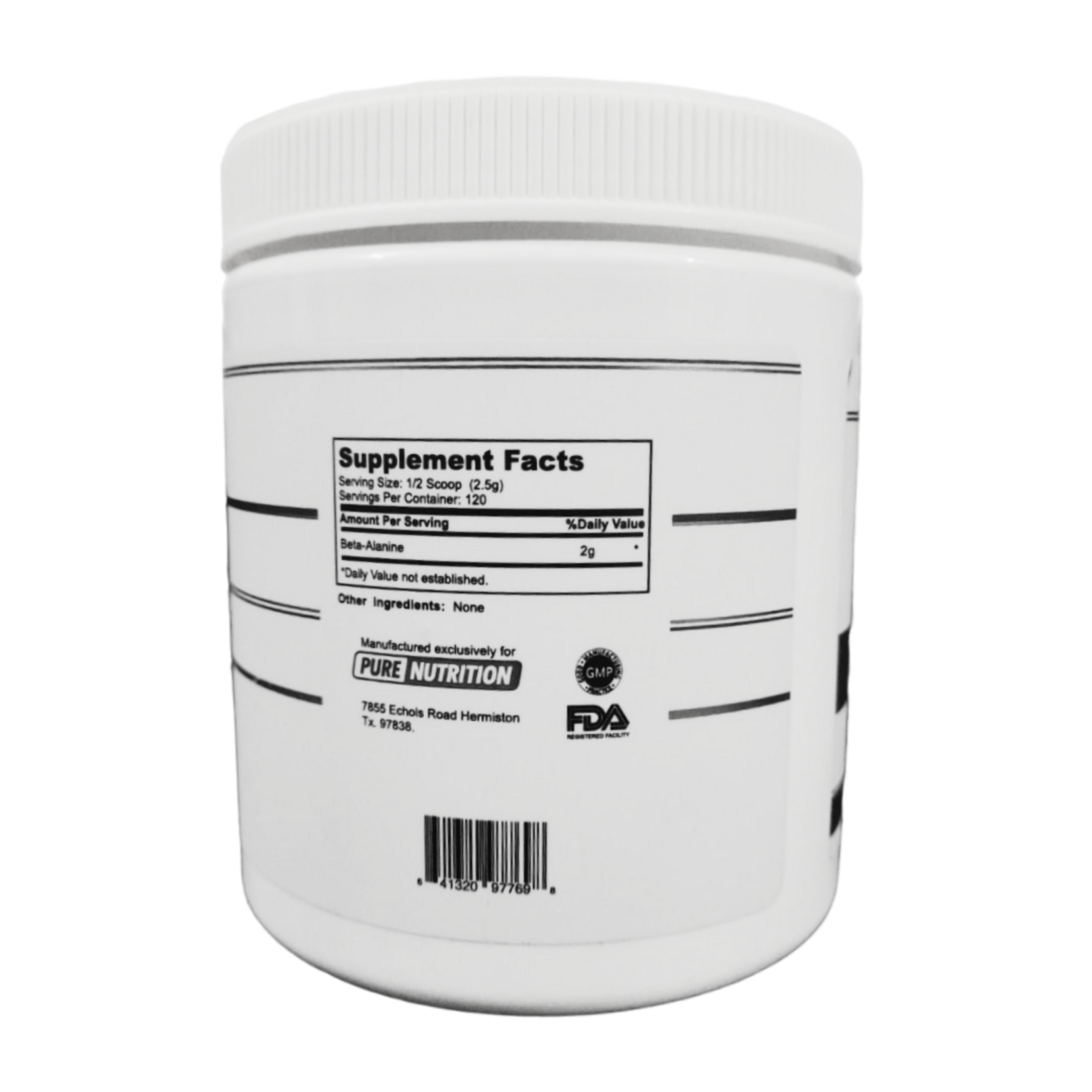 PURE NUTRITION BETA ALANINE PURE NUTRITION 120SV 300GR