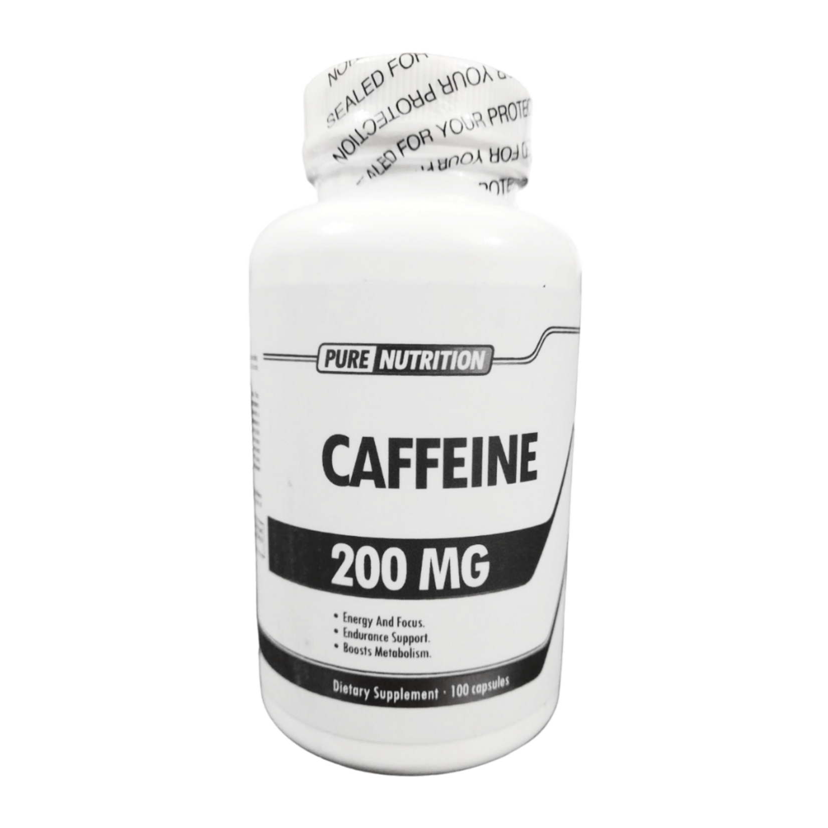 PURE NUTRITION CAFFEINE 200MG 100CAPS PURE NUTRITION