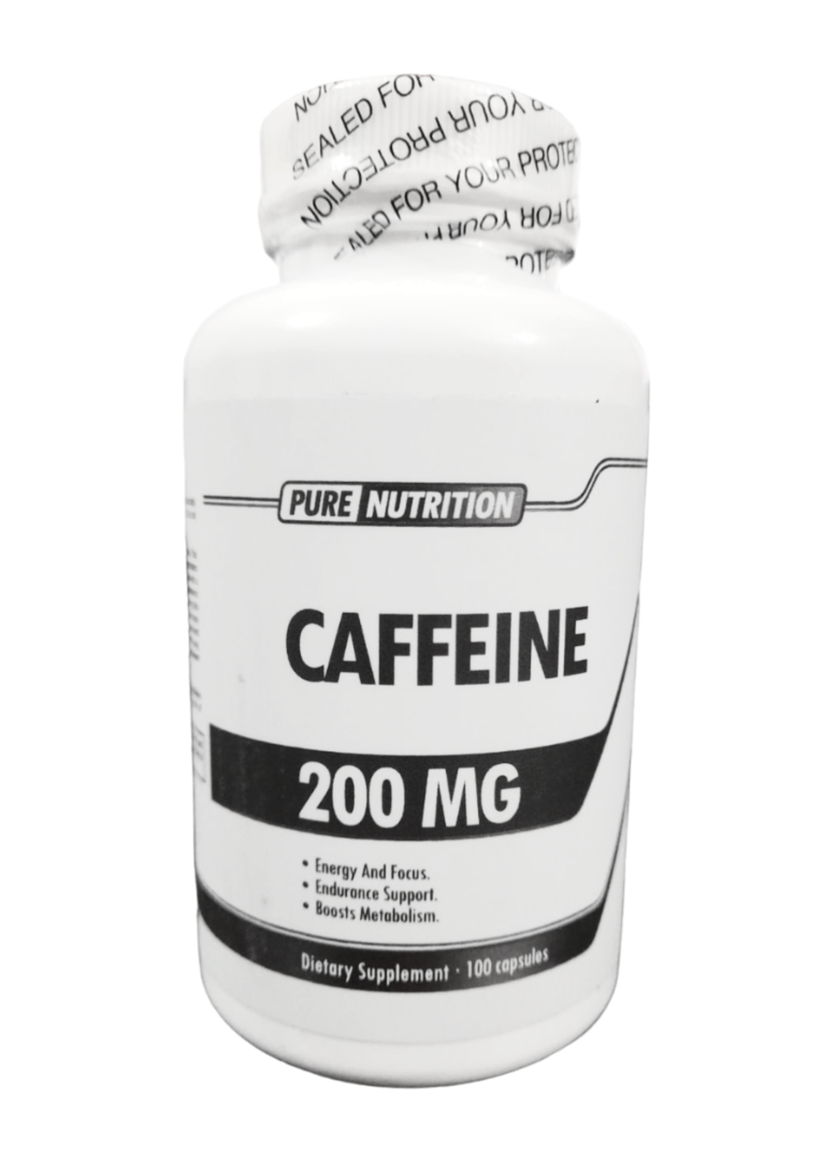 PURE NUTRITION CAFFEINE 200MG 100CAPS PURE NUTRITION