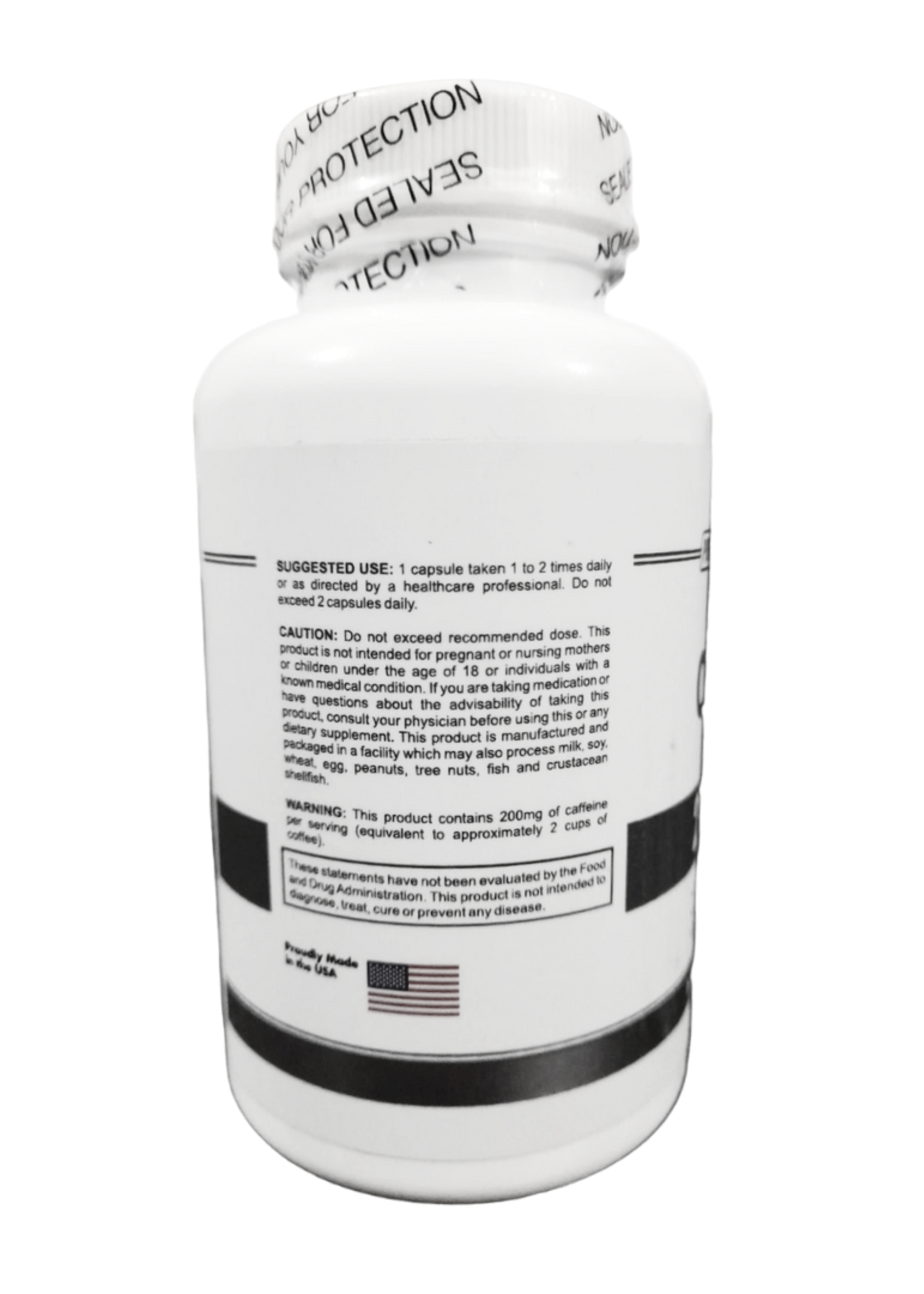 PURE NUTRITION CAFFEINE 200MG 100CAPS PURE NUTRITION