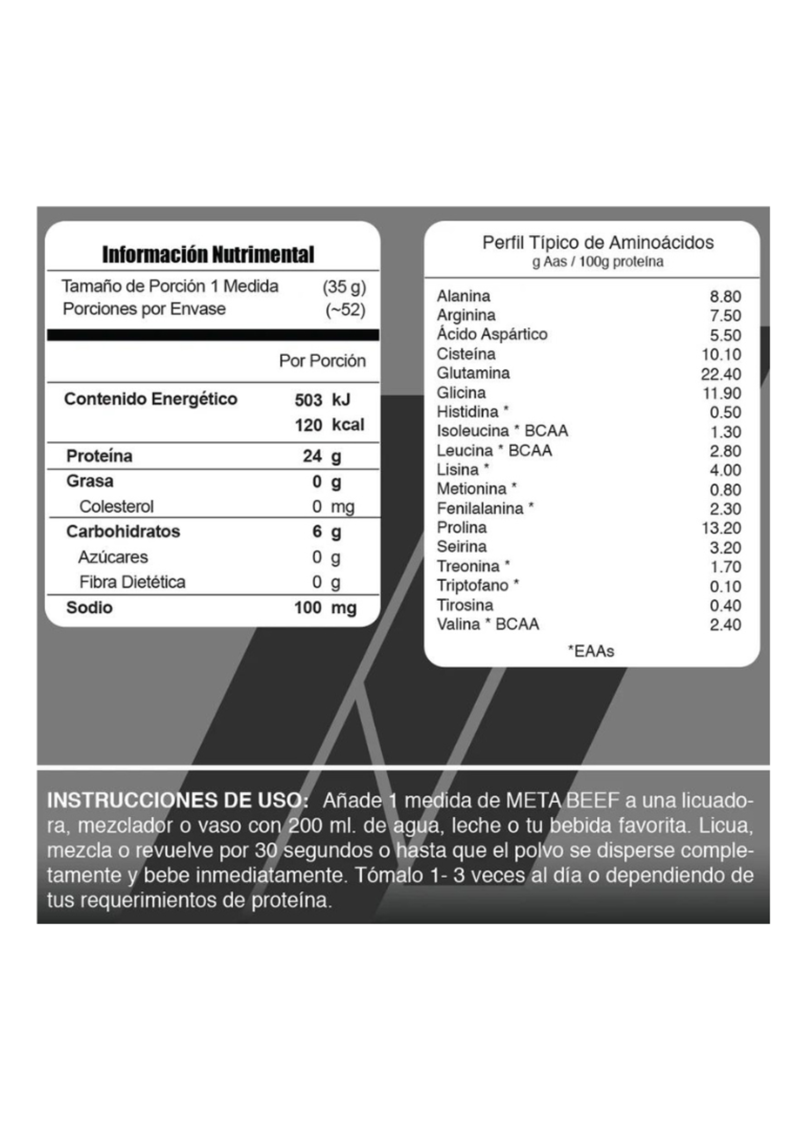 META NUTRITION METABEEF 4LB META NUTRITION