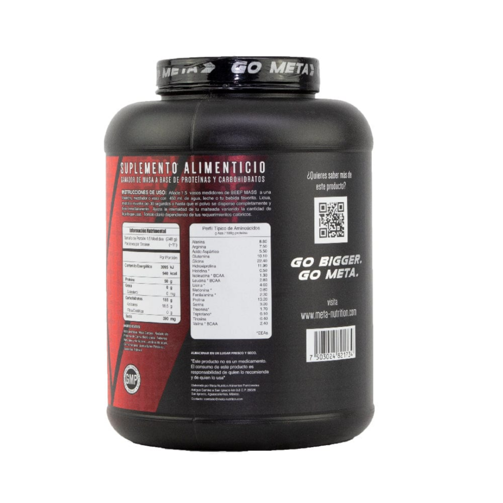 META NUTRITION BEEF MASS 6LB META NUTRITION