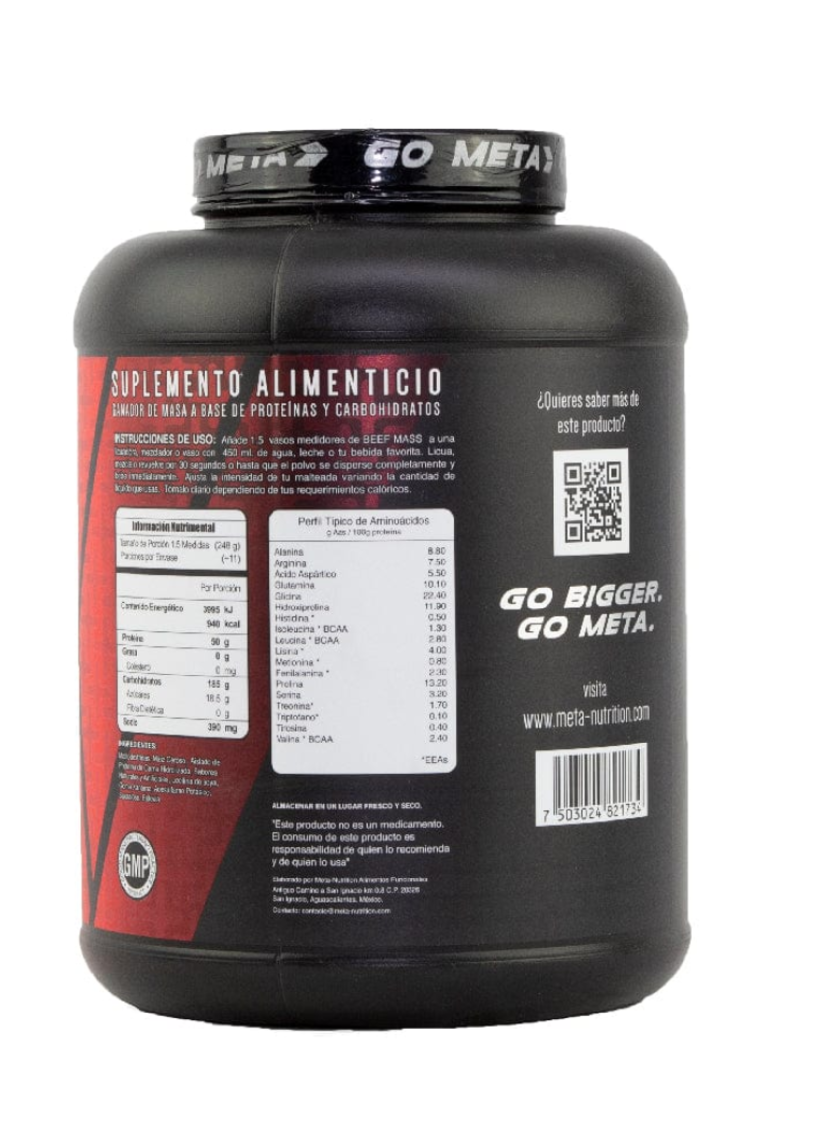 META NUTRITION BEEF MASS 6LB META NUTRITION