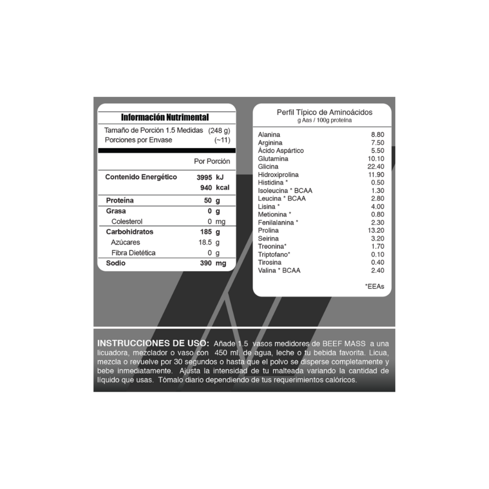 META NUTRITION BEEF MASS 6LB META NUTRITION
