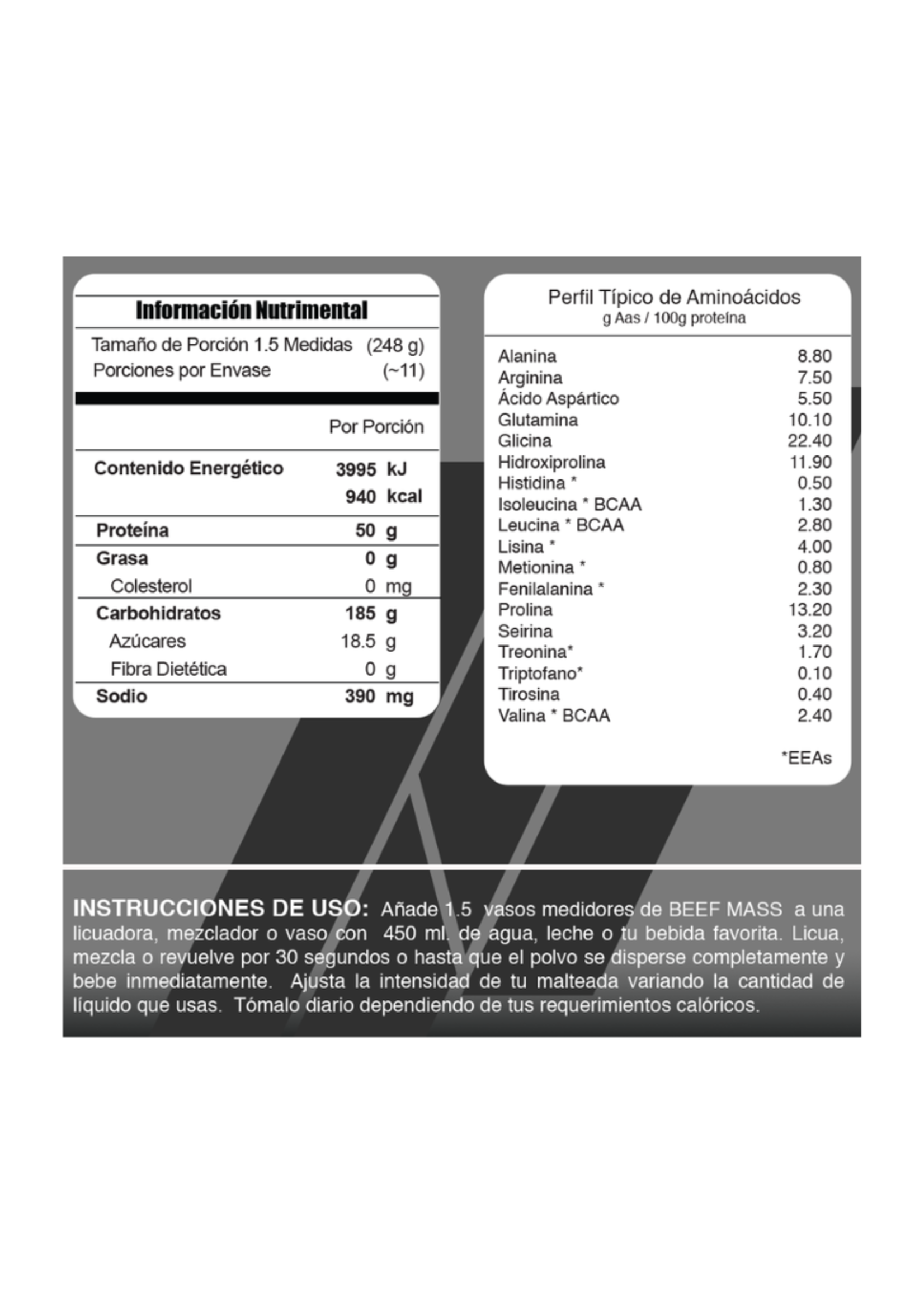 META NUTRITION BEEF MASS 6LB META NUTRITION