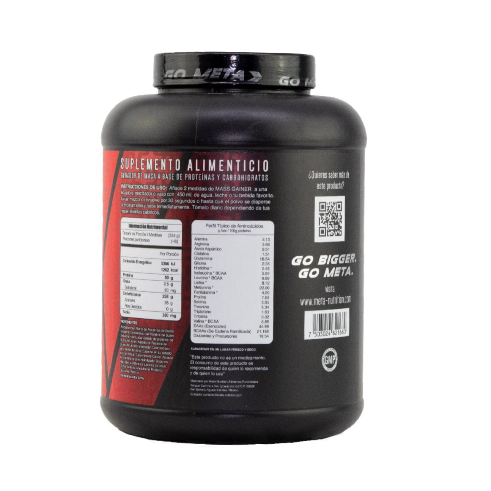 META NUTRITION MASS GAINER 6LB META NUTRITION