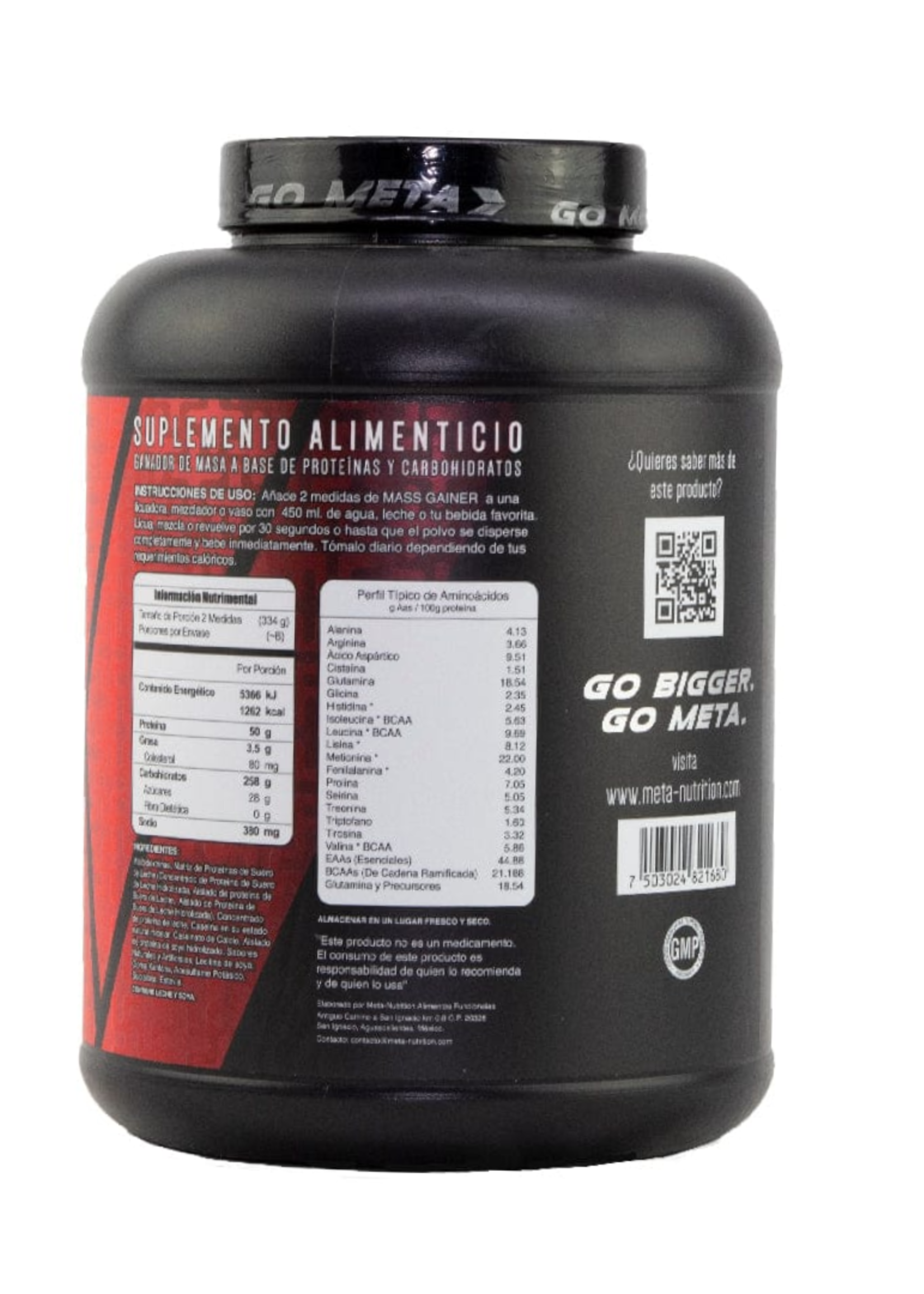 META NUTRITION MASS GAINER 6LB META NUTRITION