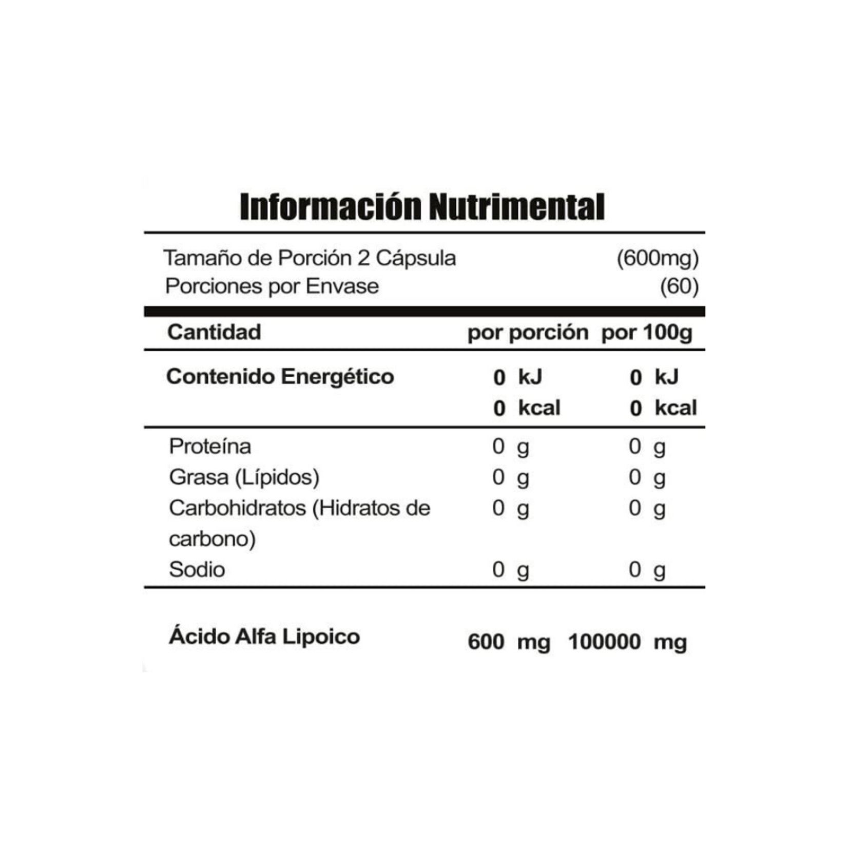 META NUTRITION ALA 120CAPS META NUTRITION