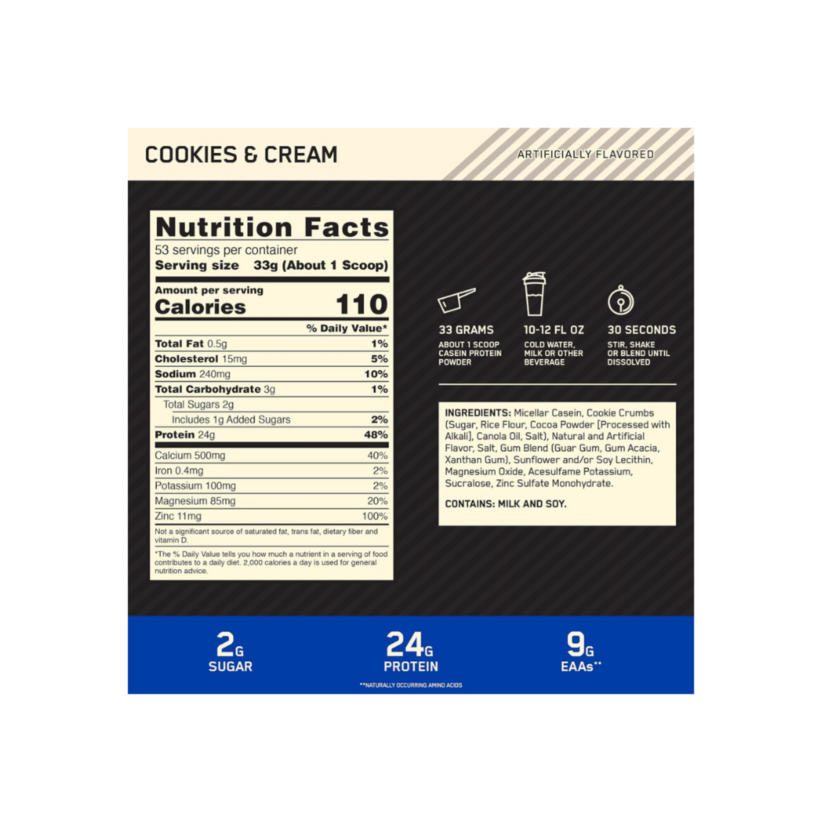 ON ON 100% CASEIN PROTEIN 4LB
