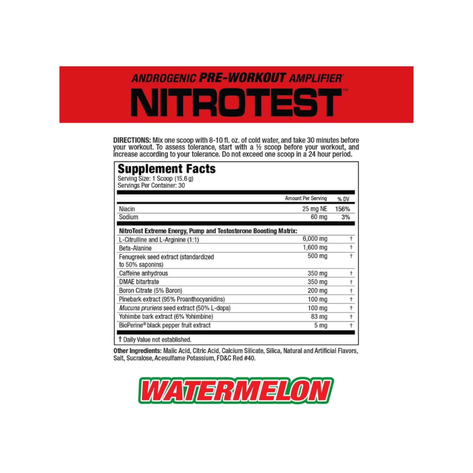 MUSCLE MEDS NITROTEST MUSCLE MEDS 30SV