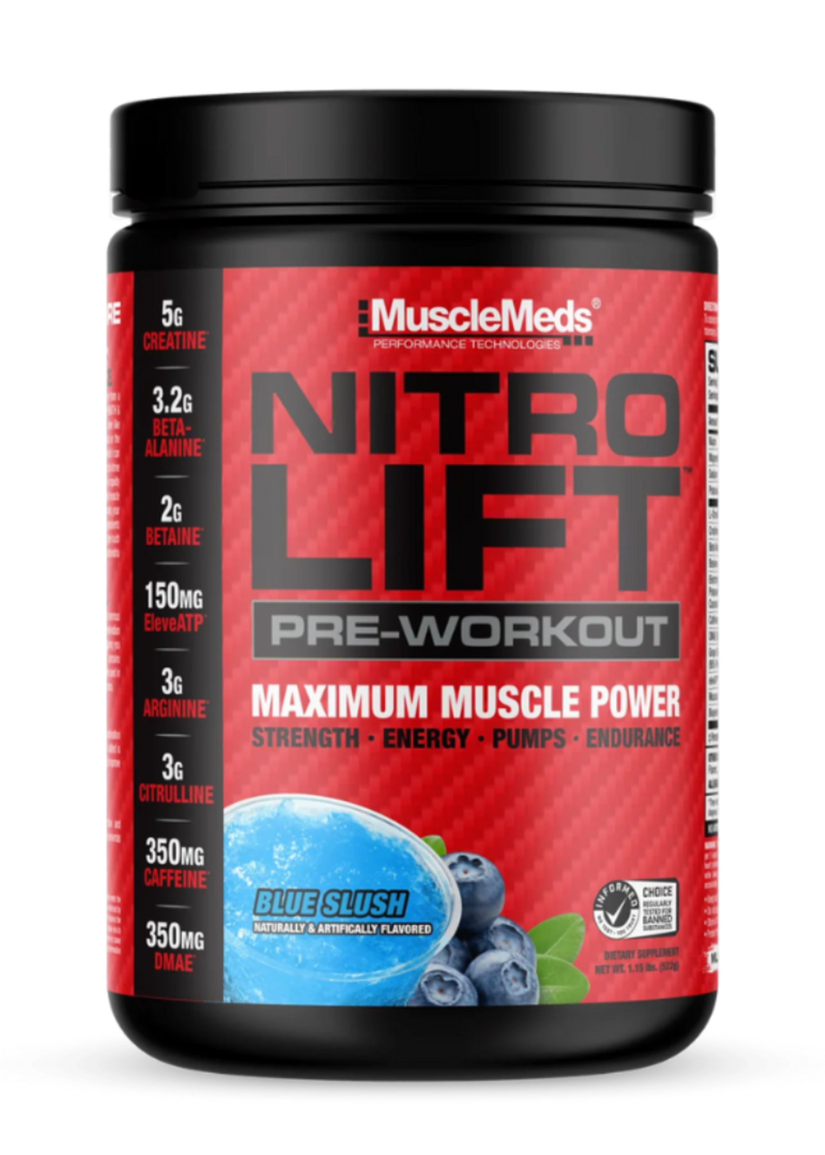 MUSCLE MEDS NITRO LIFT PREWORKOUT 40SV MUSCLE MEDS